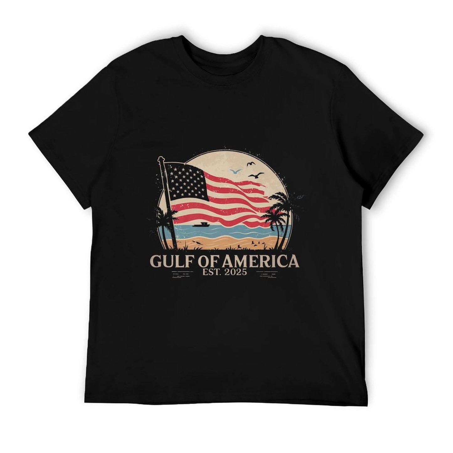 Vintage Gulf Of USA America Gulf of Mexico Or America Premium Graphic-printed T-Shirt