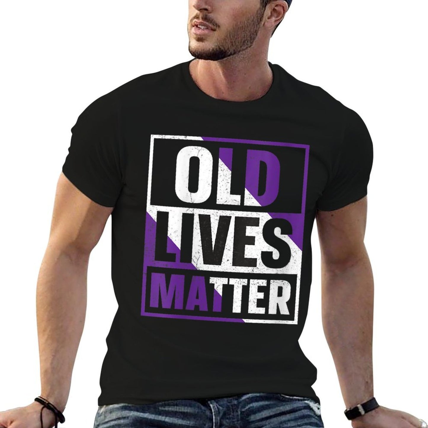 Womens Old Lives Matter 40th 50th 60th Birthday Elder Awareness High-quality Stitching T-Shirt