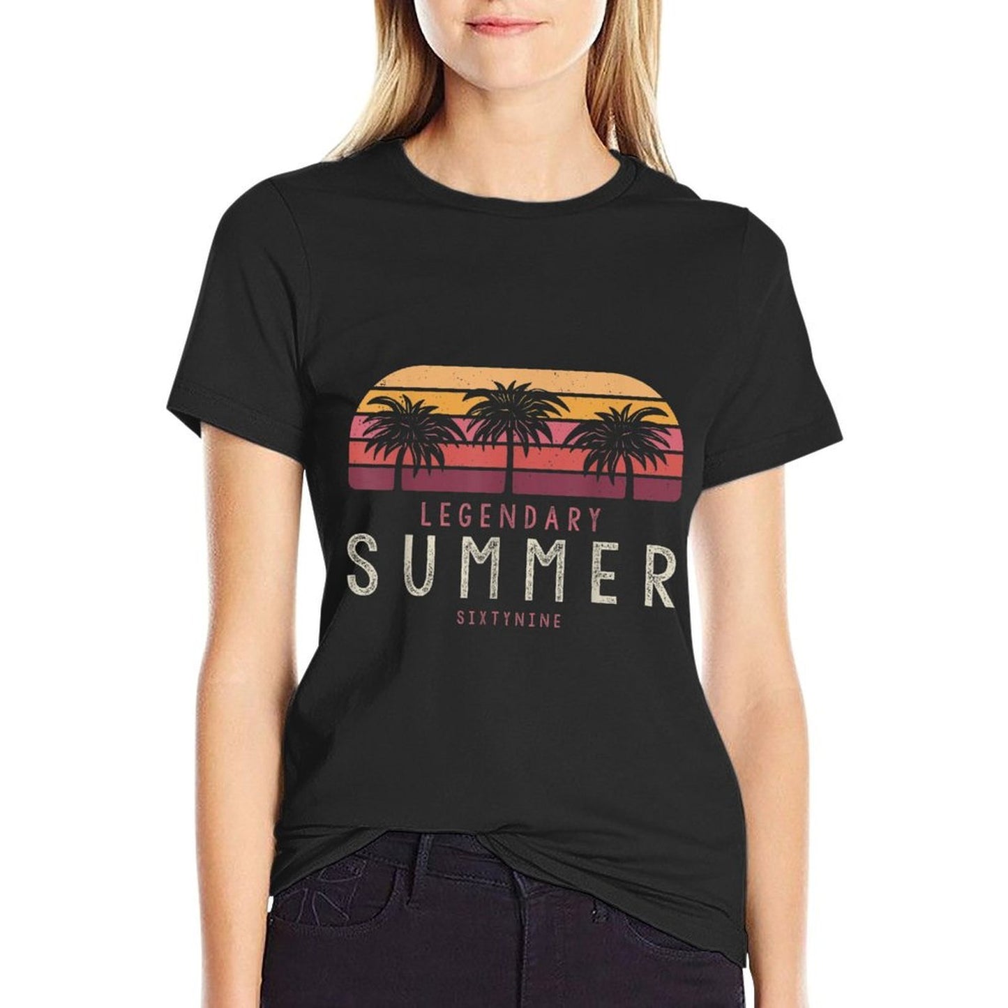 50th Birthday T Summer of 69 Gift Mom Daddy Tagless Design T-Shirt