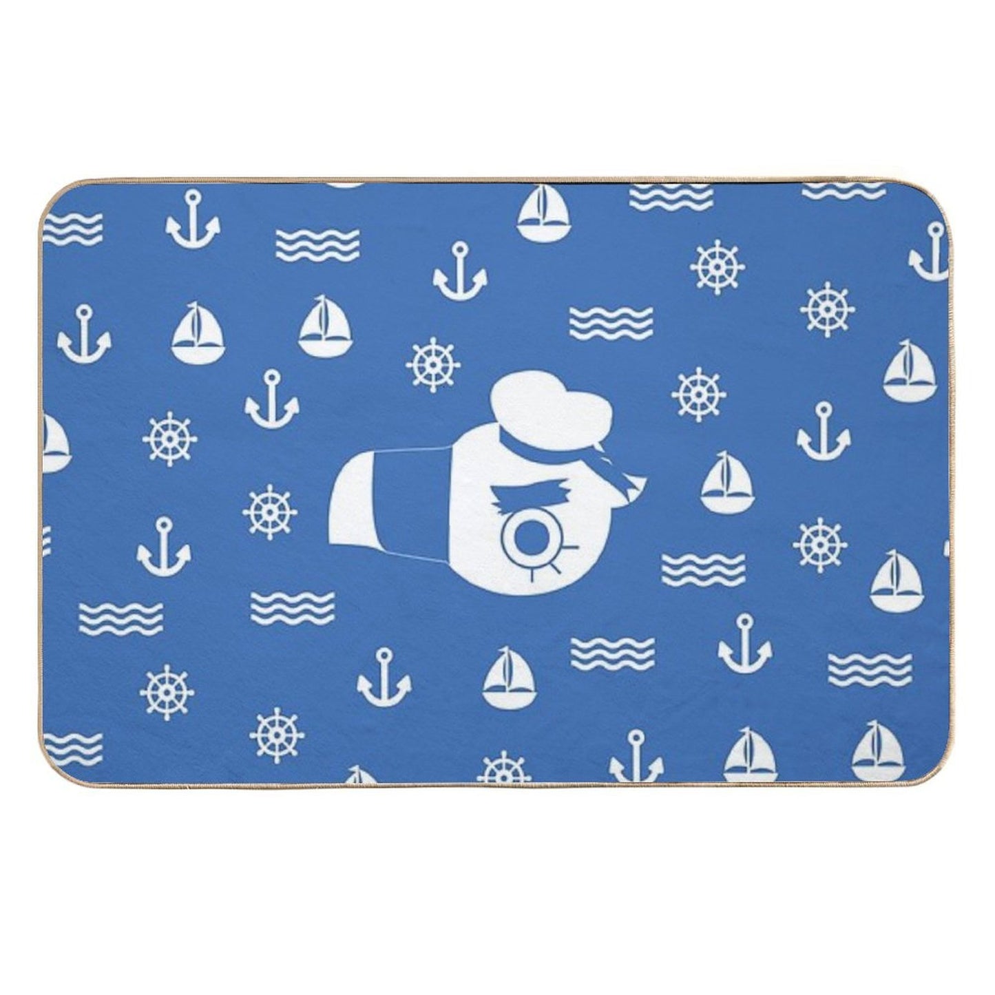 Gulliver Pattern Repositionable Bath Mat
