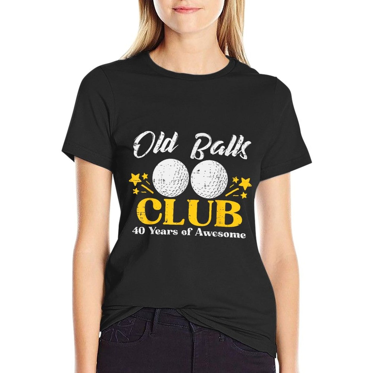 Old Balls Club Golf 40 Years Awesome 40th Birthday Men Odor-resistant T-Shirt