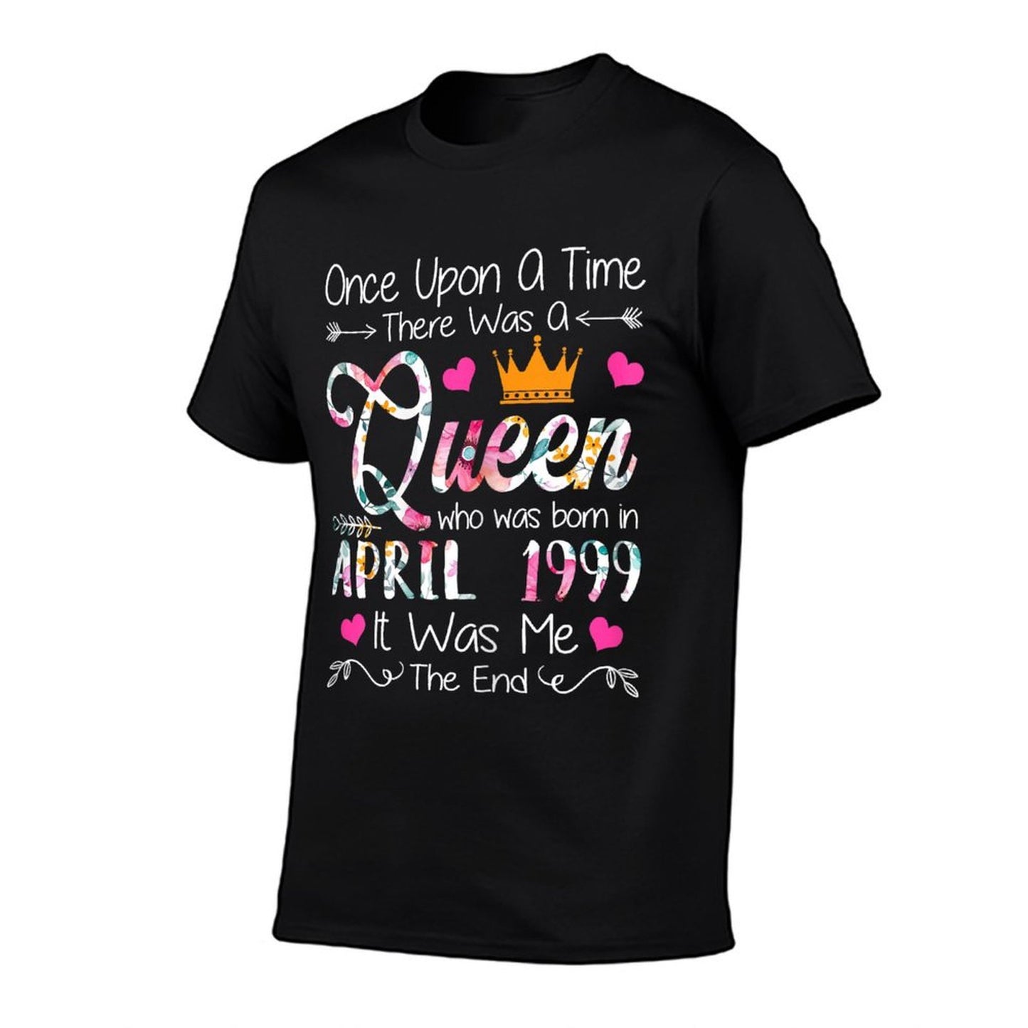 26 Years Old Birthday Girl 26 Birthday Queen April 1999 Trendy Pattern T-Shirt