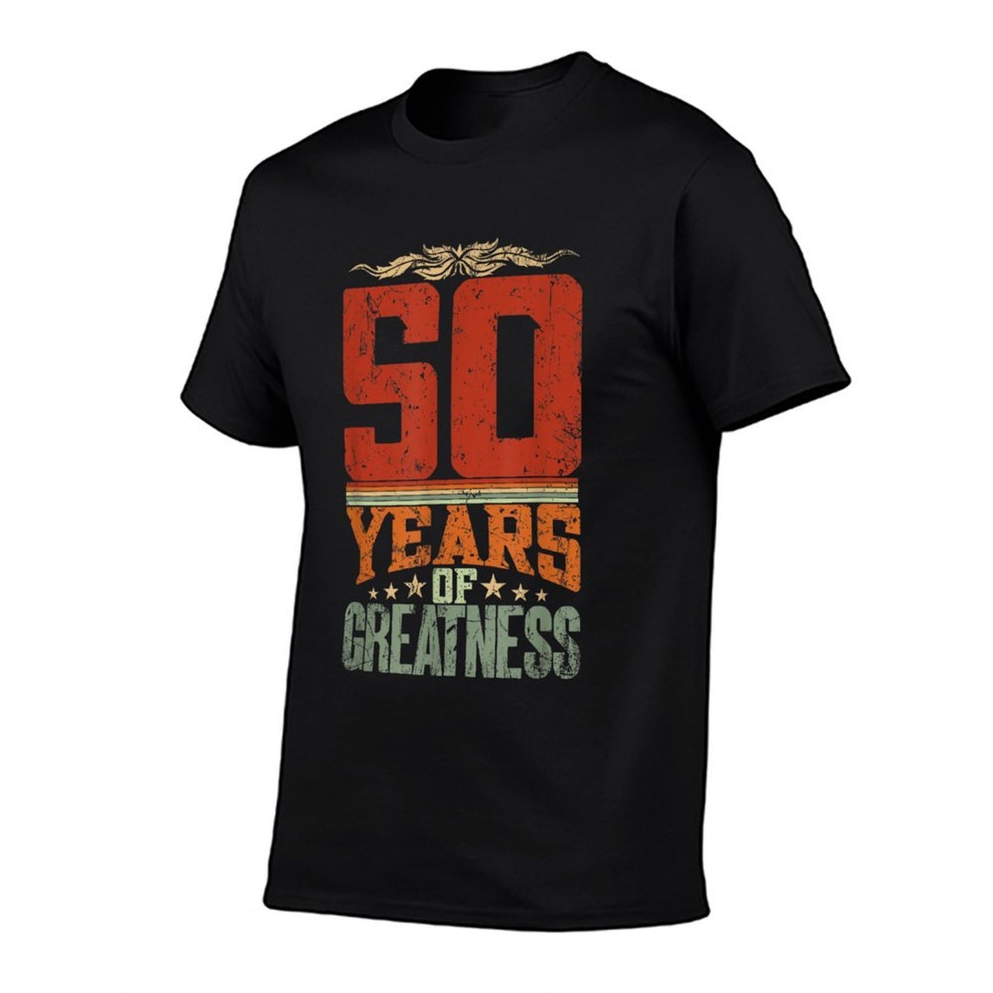 50 Years Of Greatness - 50 Years Old 50th Birthday Heathered Texture T-Shirt