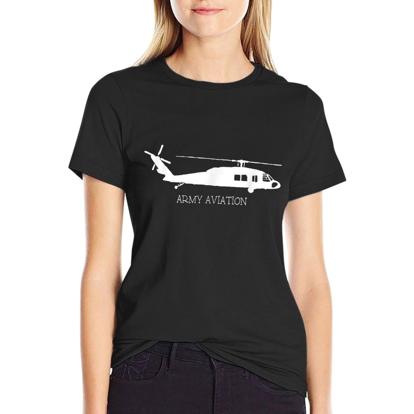 United States Army Military Aviation Blackhawk Versatile T-Shirt