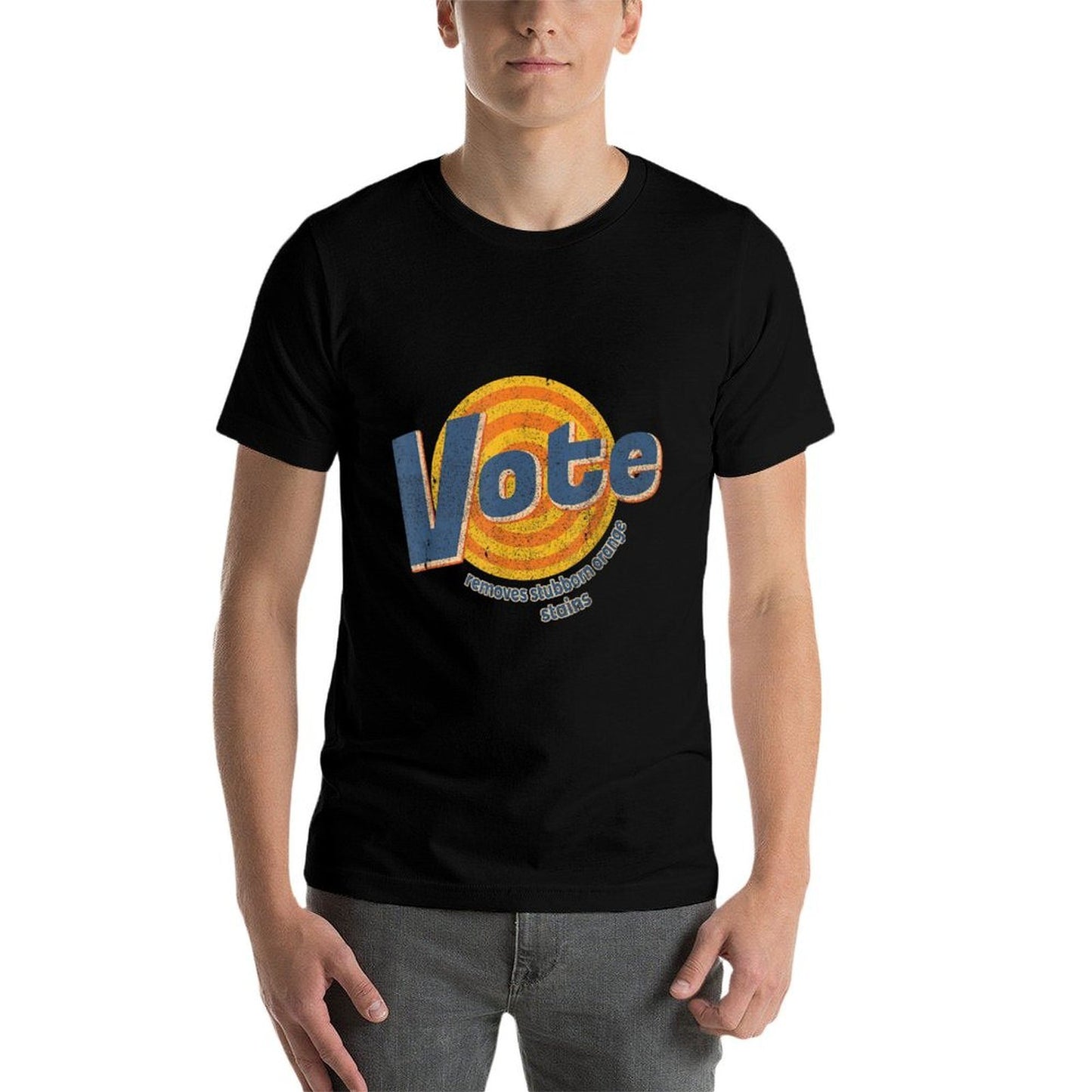Vote - Remove Stubborn Orange Stains - Anti Trump - Election Oversized Silhouette T-Shirt