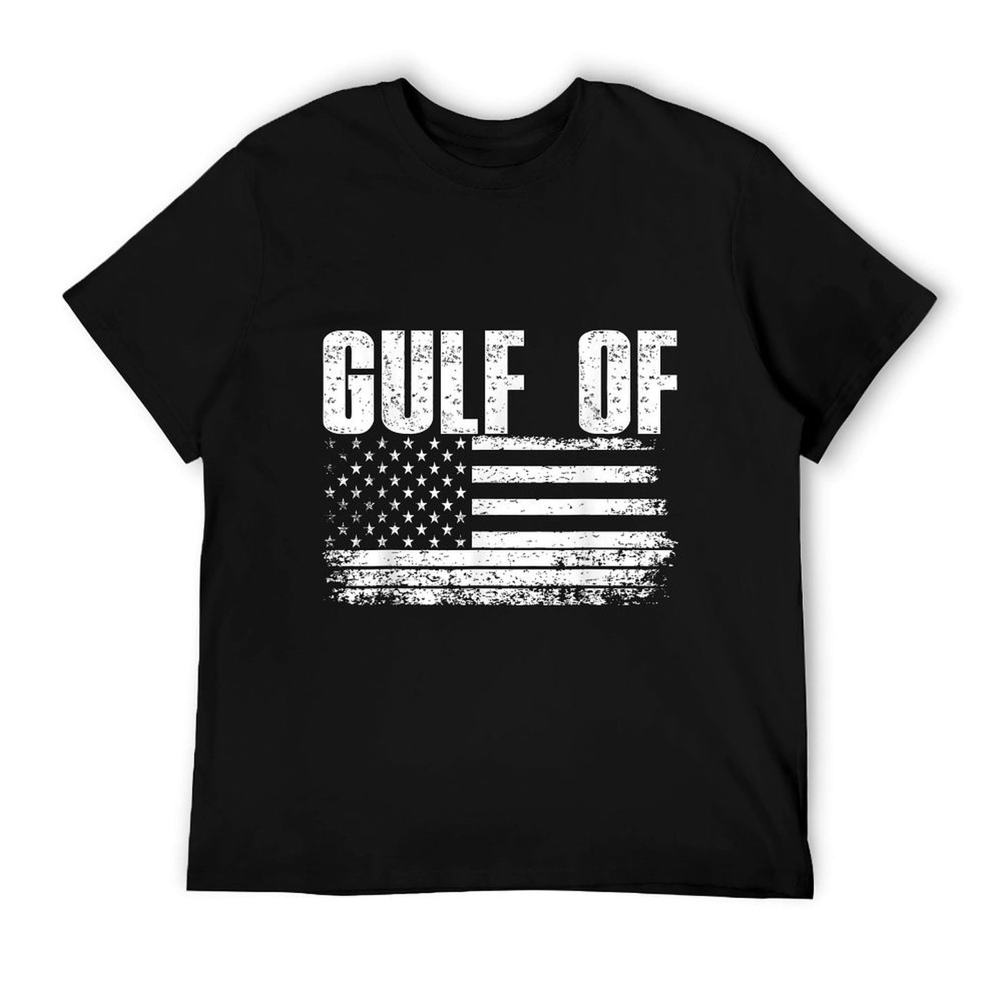 Gulf of United States of America Vintage USA Flag Summer-ready Fabric T-Shirt