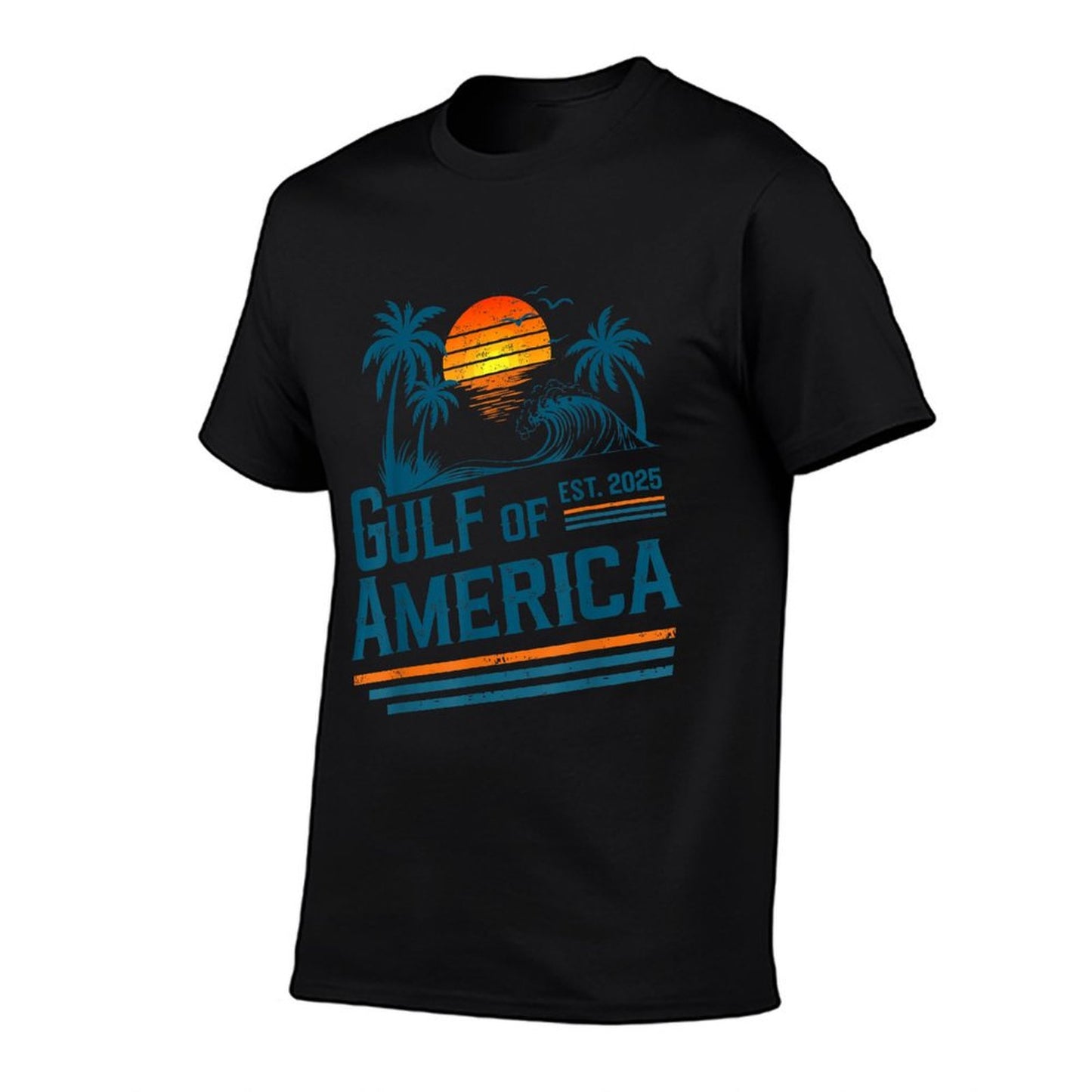 Retro Vintage Gulf Of US America 2025 American Gifts Easy-care T-Shirt