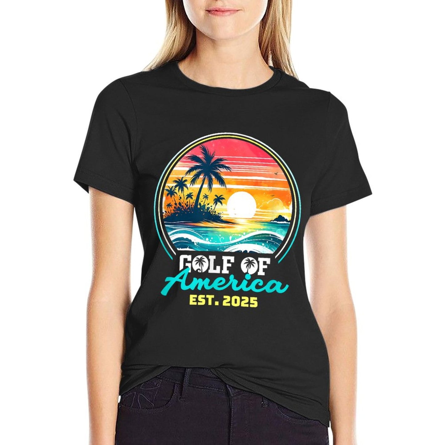 Funny USA America Shirt Gulf Of Us America Est 2025 Odor-resistant T-Shirt
