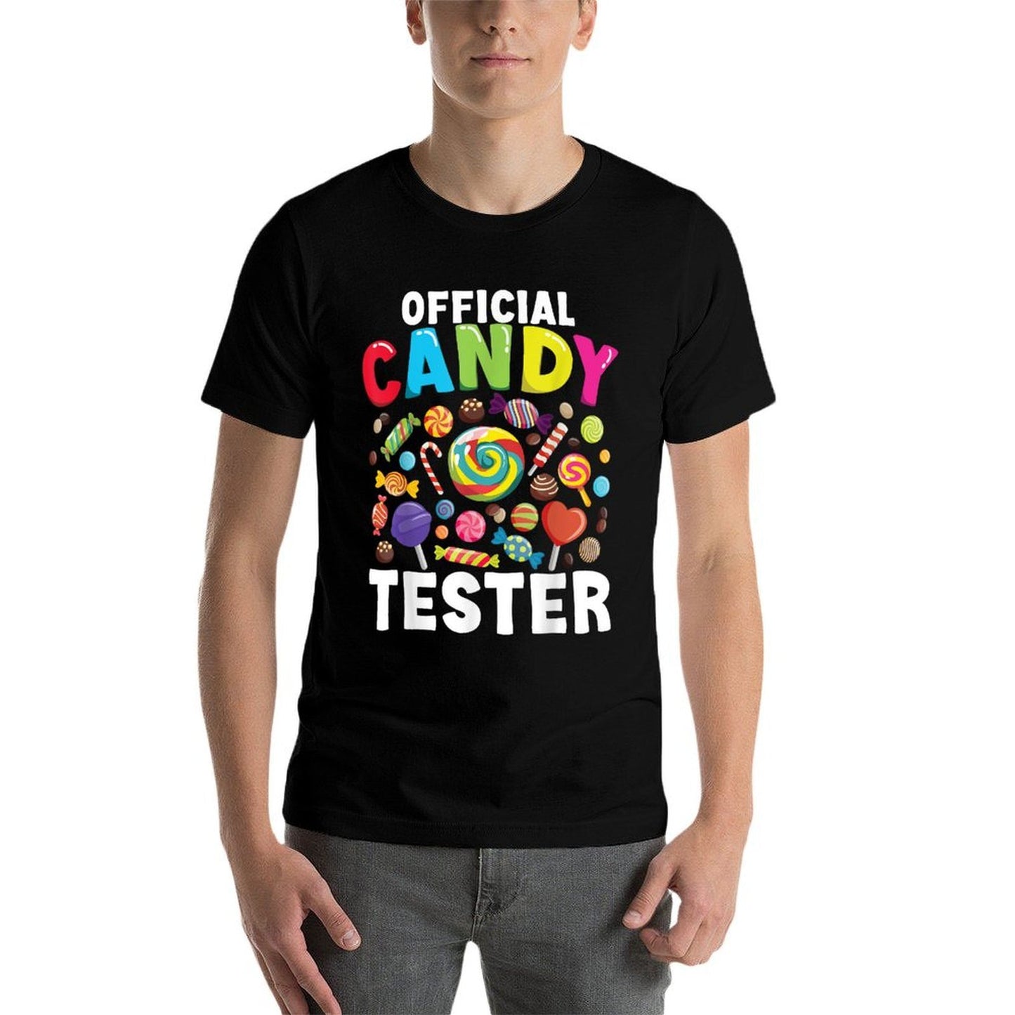Official Candy Tester Lollipop Sweets Halloween Funny Quick-drying T-Shirt
