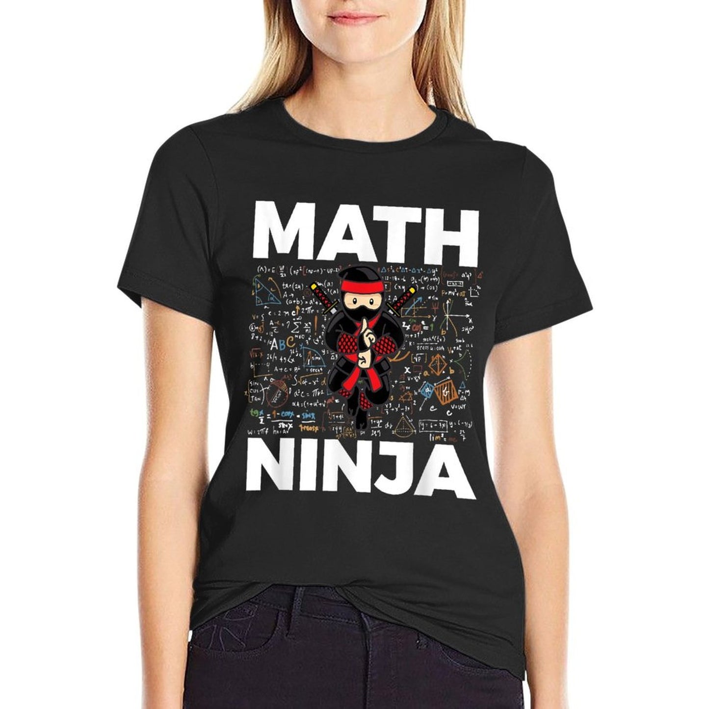 Funny Math Ninja For Mathematics Teacher Student Vintage-inspired T-Shirt