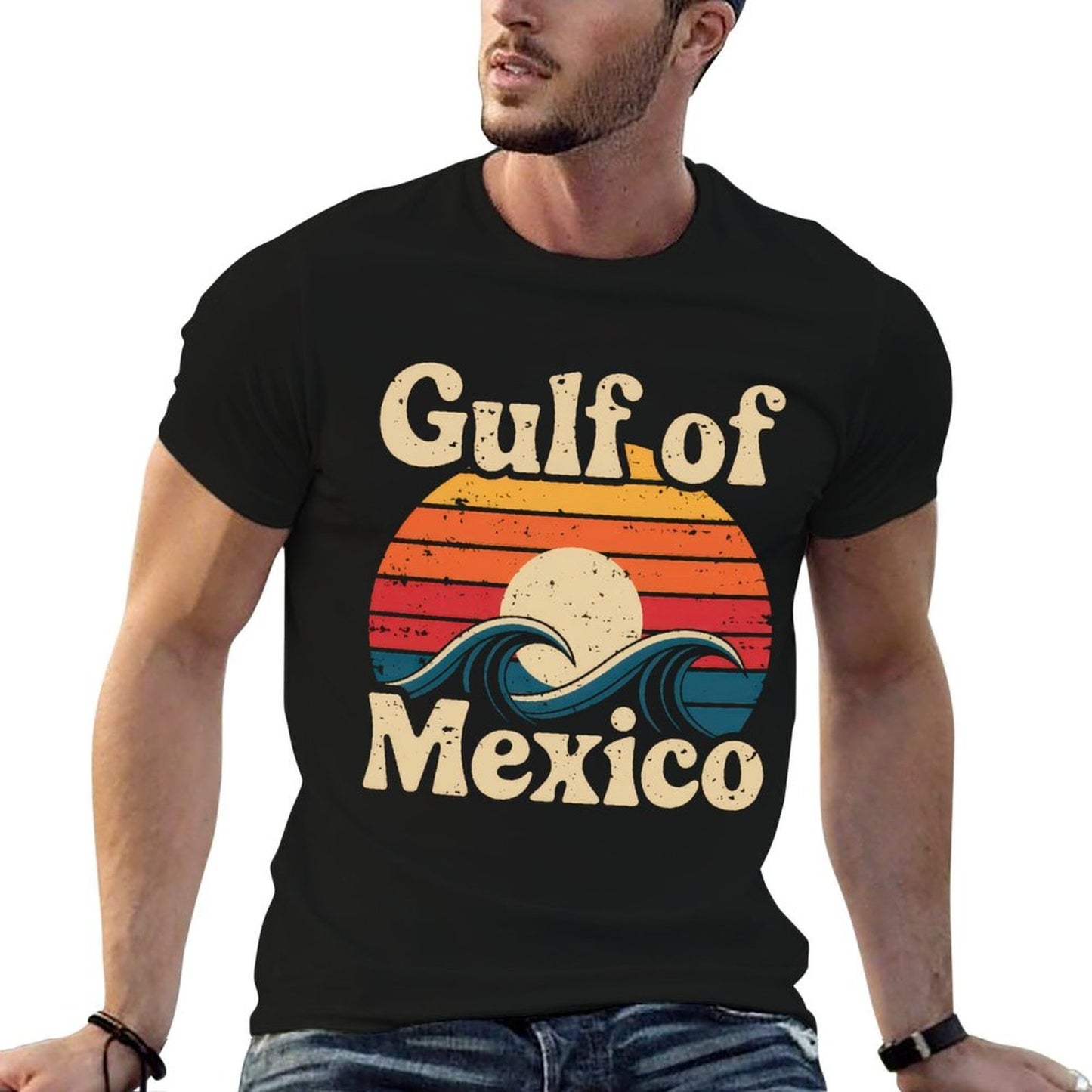 Gulf Of Mexico Gift Men Women Beach Golfo De Mexico Sweatshirt Slim-fit Cut T-Shirt