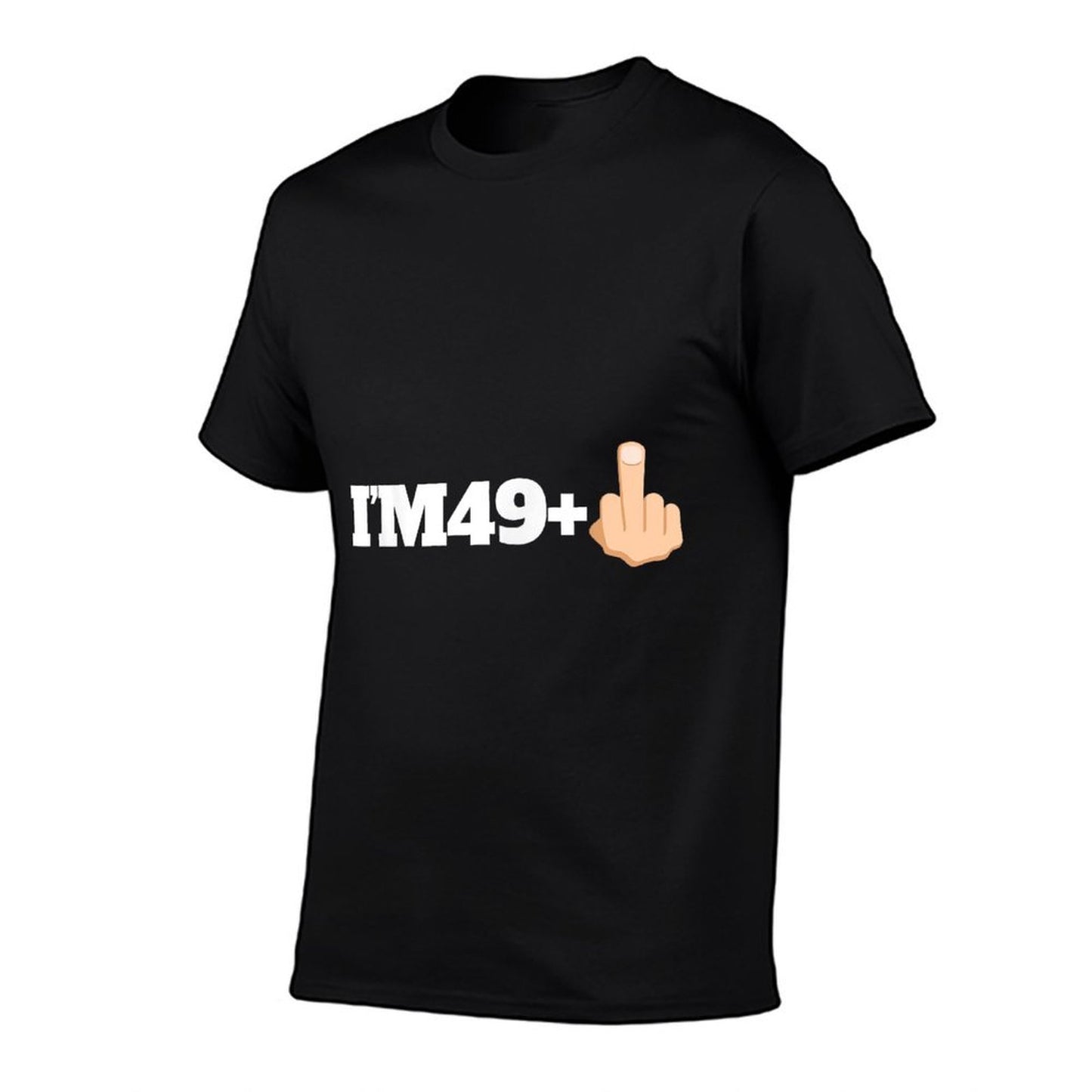I'm 49 + 1 Middle Finger Funny Milestone 50th Birthday Lightweight T-Shirt