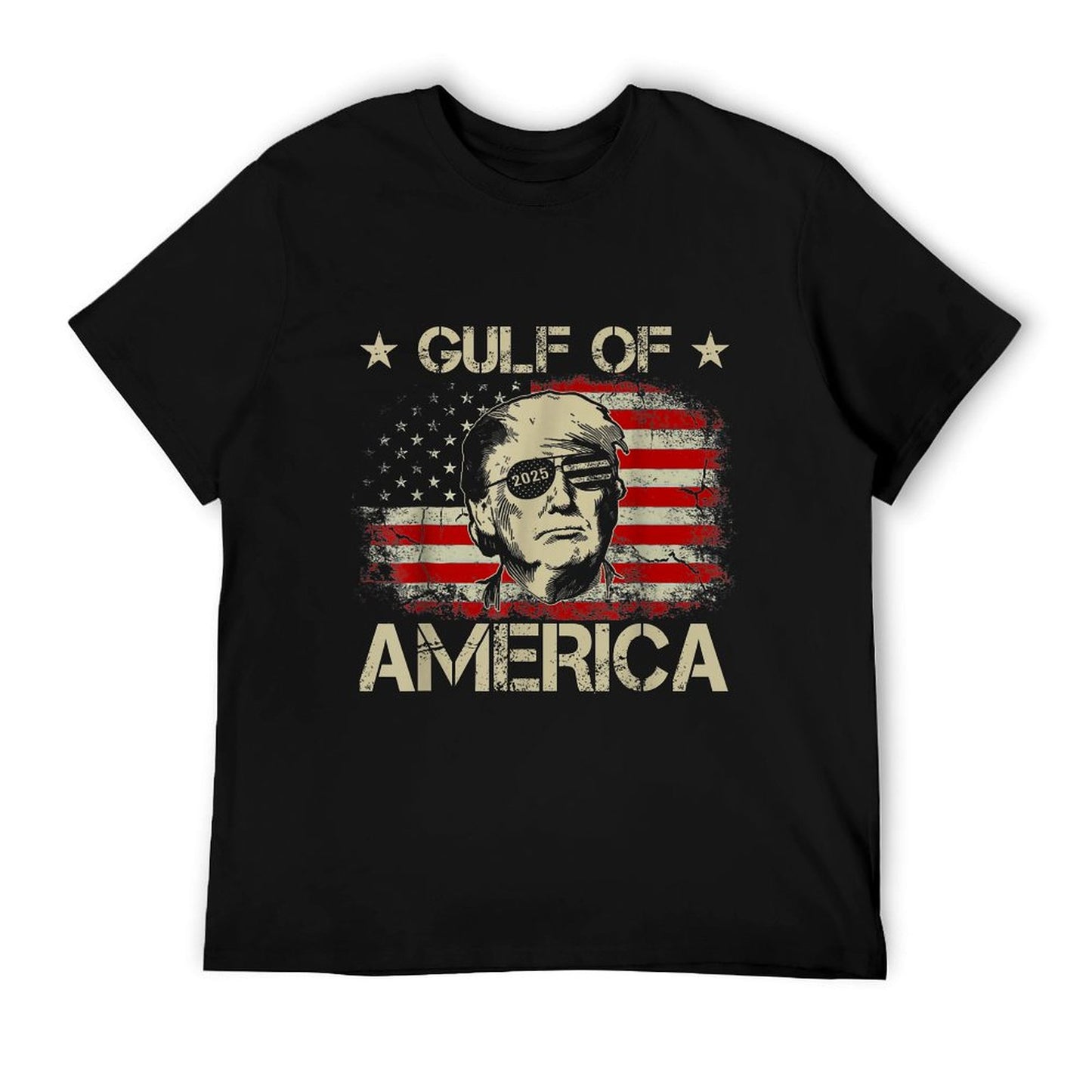 Gulf of USA America Funny American Flag Lightweight T-Shirt