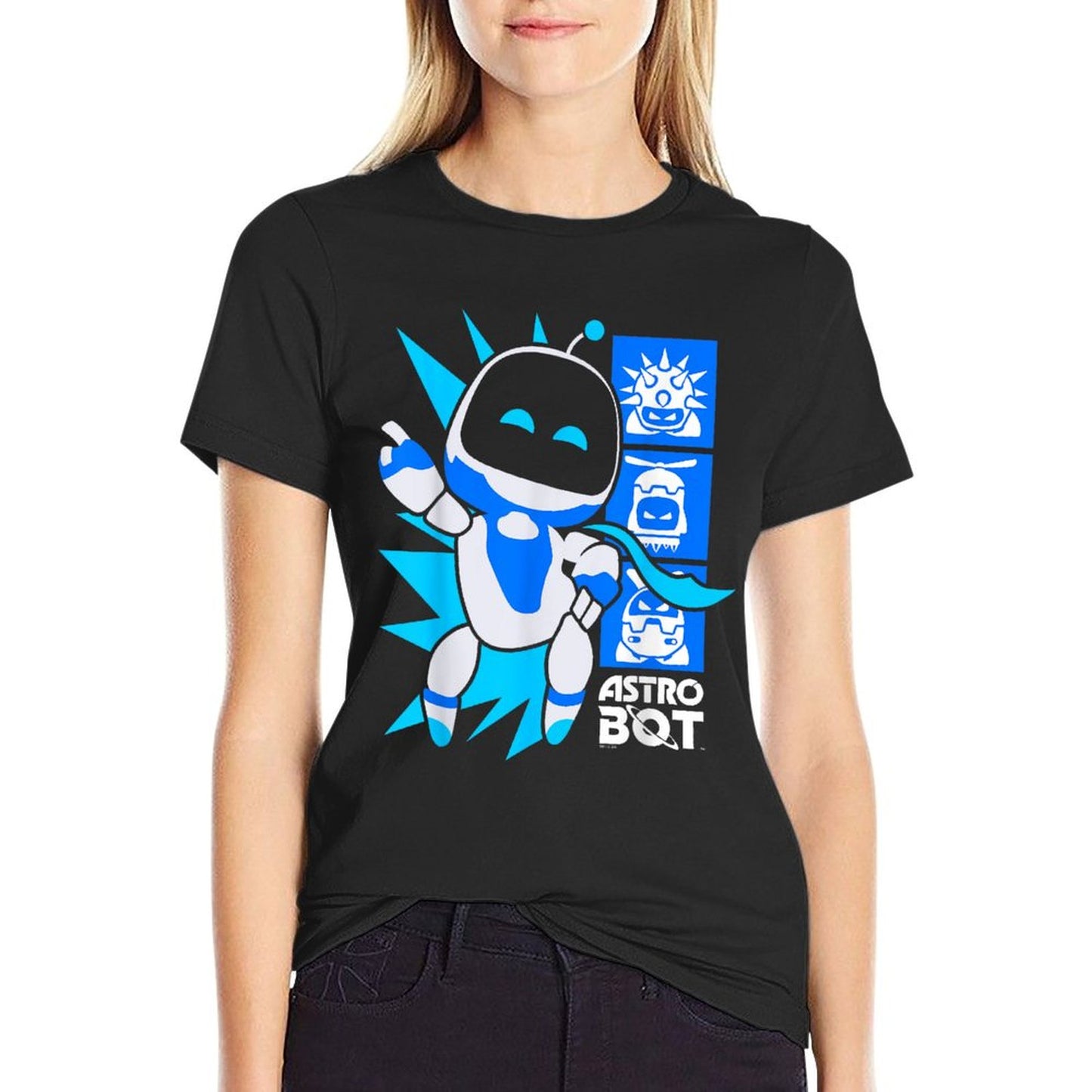 Astro Bot Rescue Mission Victory Pose Game Wrinkle-resistant T-Shirt