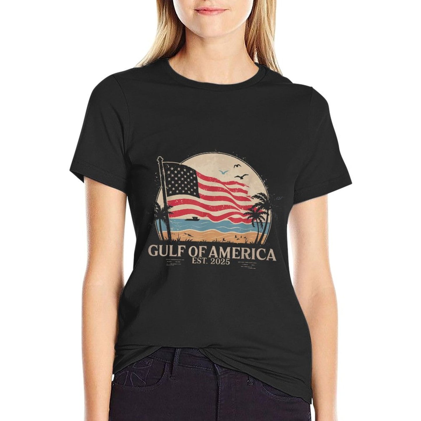Vintage Gulf Of USA America Gulf of Mexico Or America Affordable Price T-Shirt