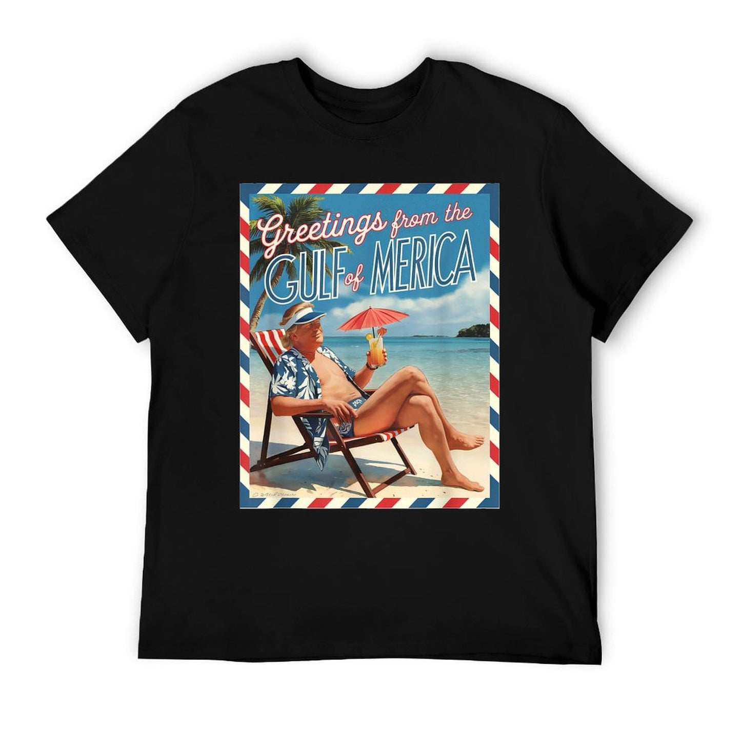Trump Gulf of USA America, Greeting From The Gulf Of Merica Soft T-Shirt