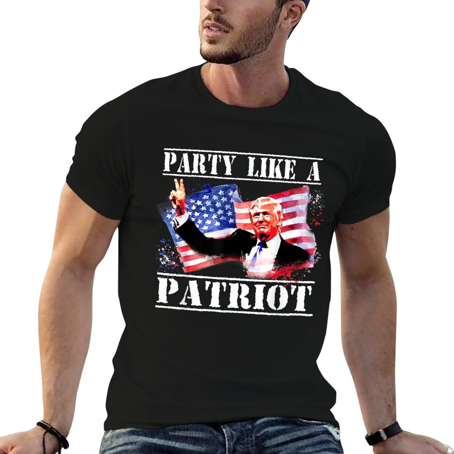 Pro Trump Party Like A Patriot Fourth Of July 4th Quick-drying T-Shirt