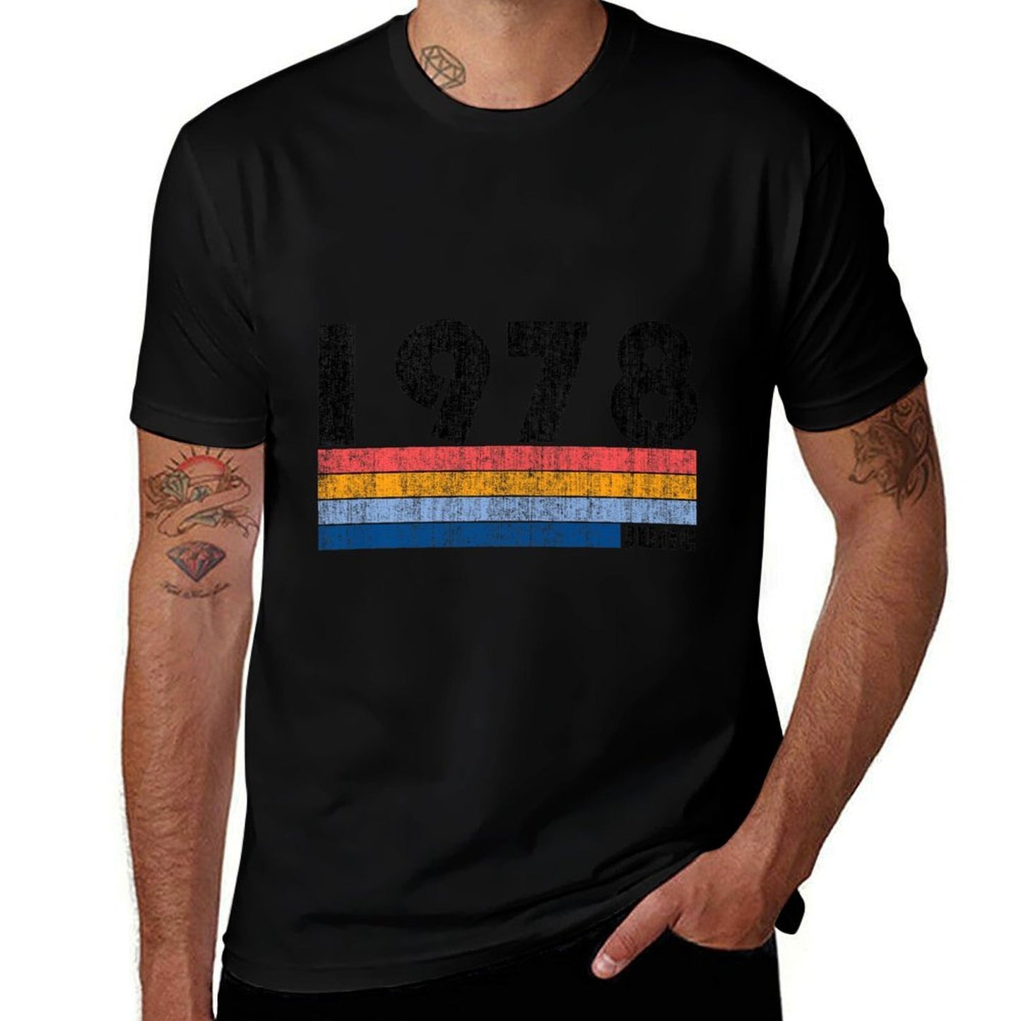 40th Birthday Gift Retro Born June of 1978 T Premium Heathered Texture T-Shirt