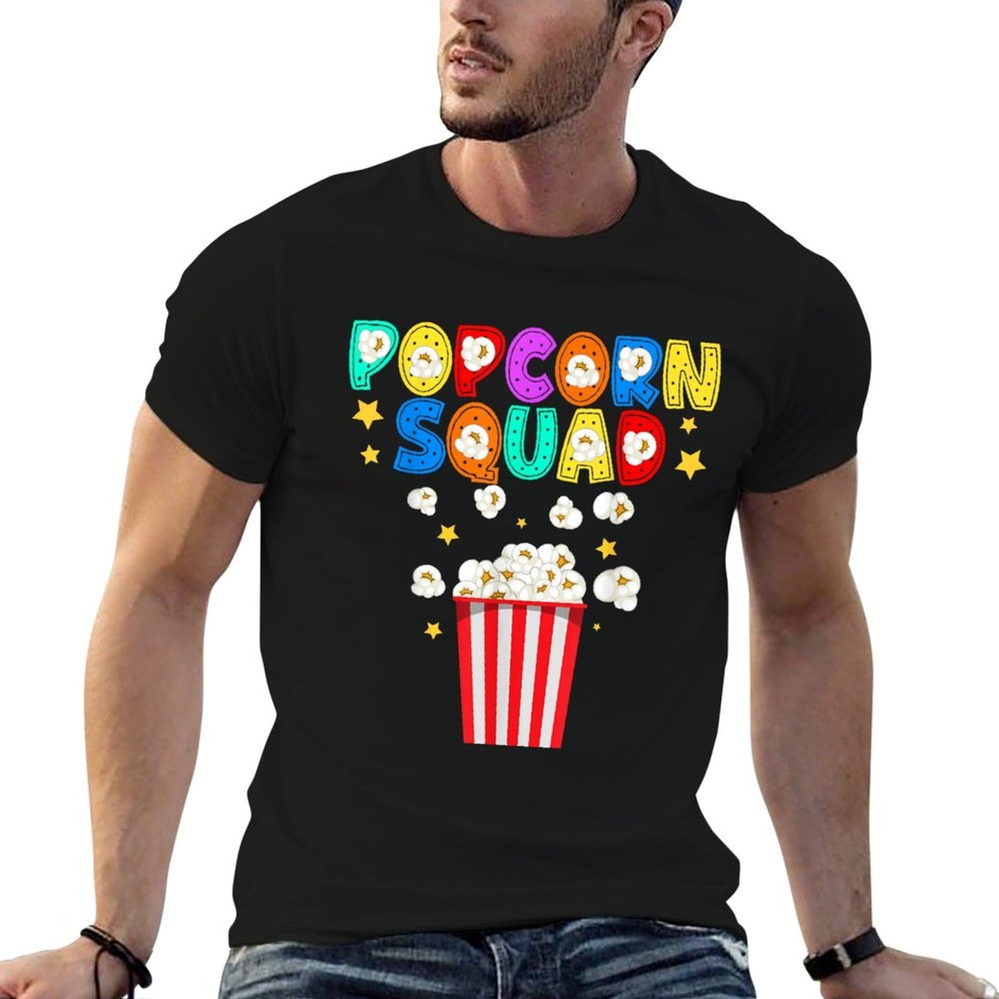 Popcorn Squad Movie Theater Lover Theatre Nerd Durable T-Shirt