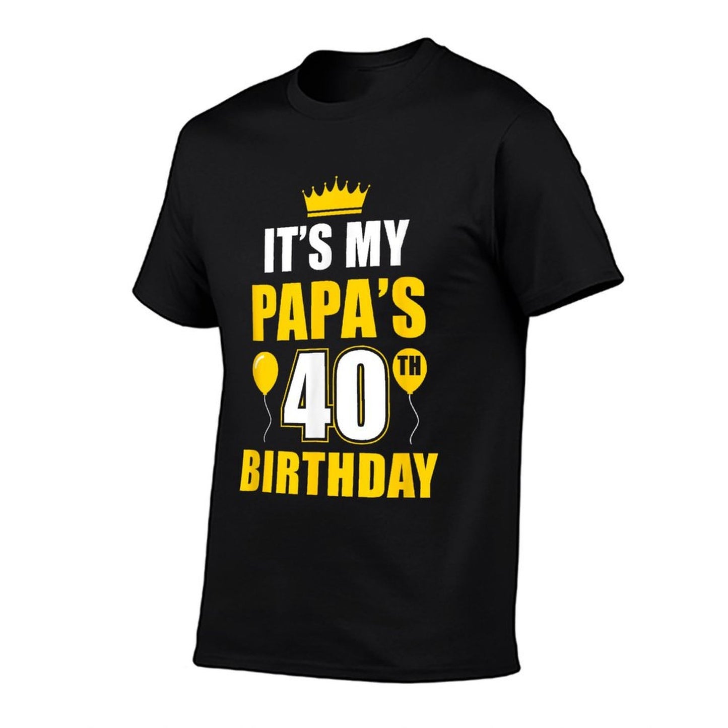 40th Birthday Dad Happy Birthday Papa Is 40 Trendy Pattern T-Shirt