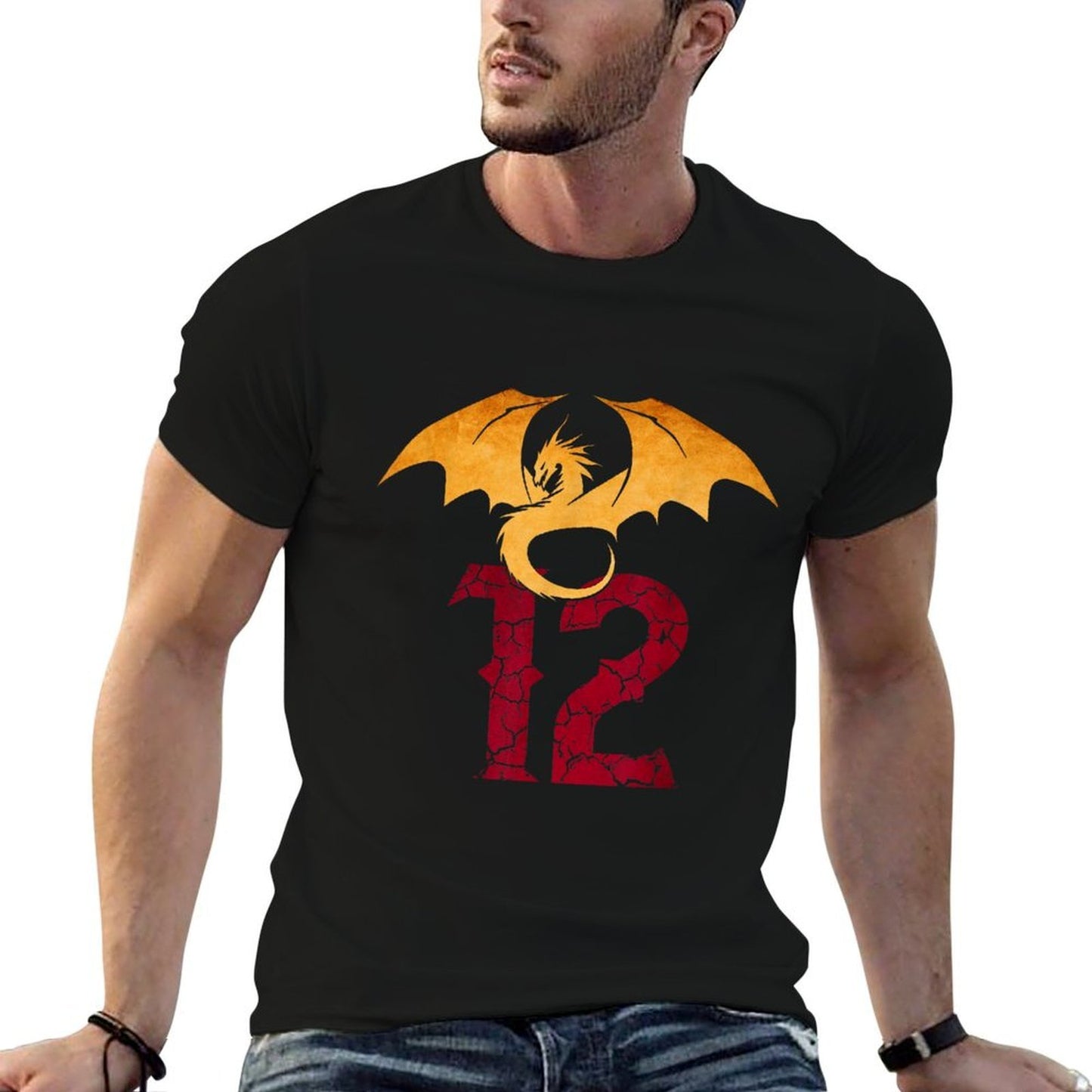 12 Year Old Birthday Dragon Fantasy 12th Bday Boy Relaxed-fit T-Shirt