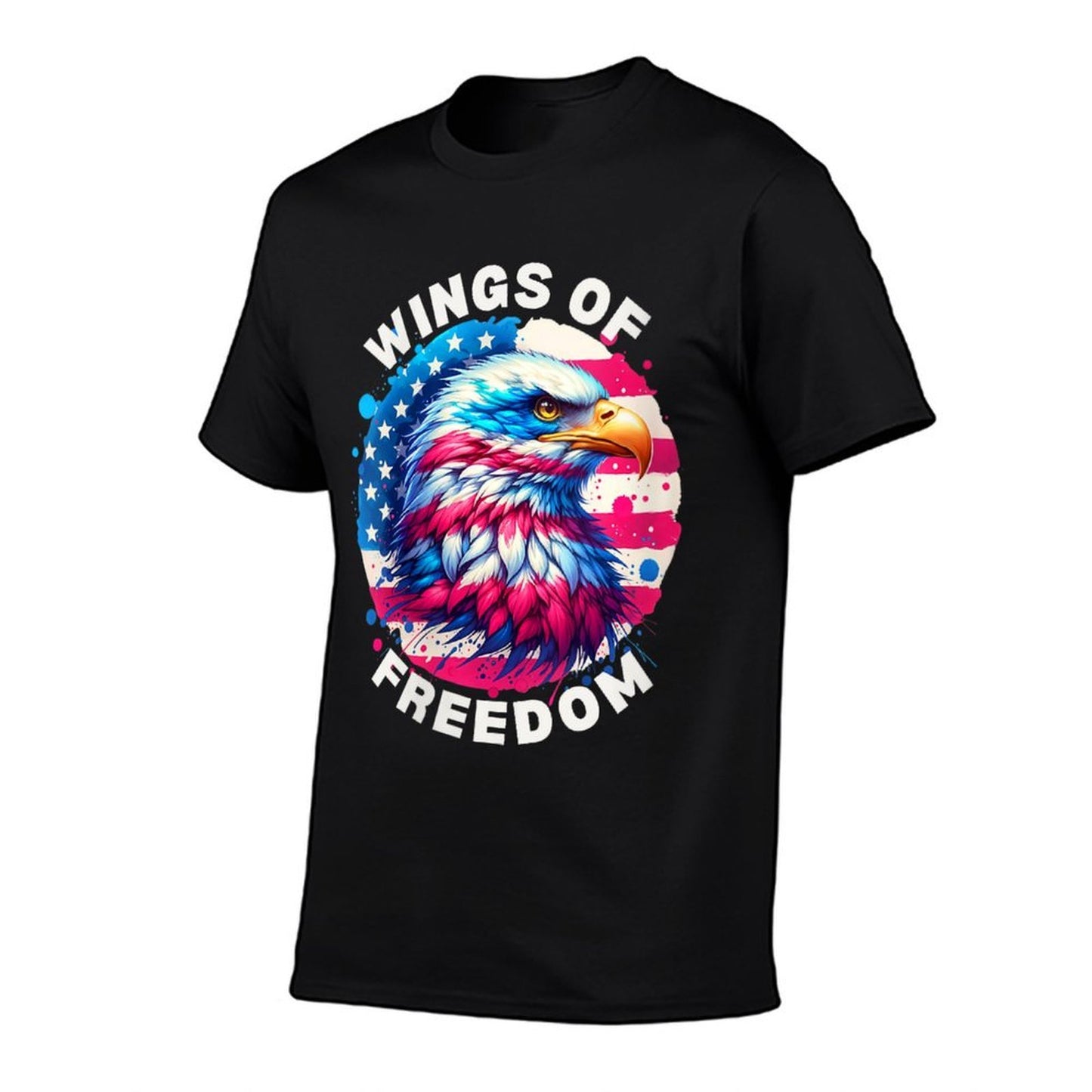 Womens 4th of July Wings of Freedom Eagle Patriotic American Gift Vintage-inspired T-Shirt
