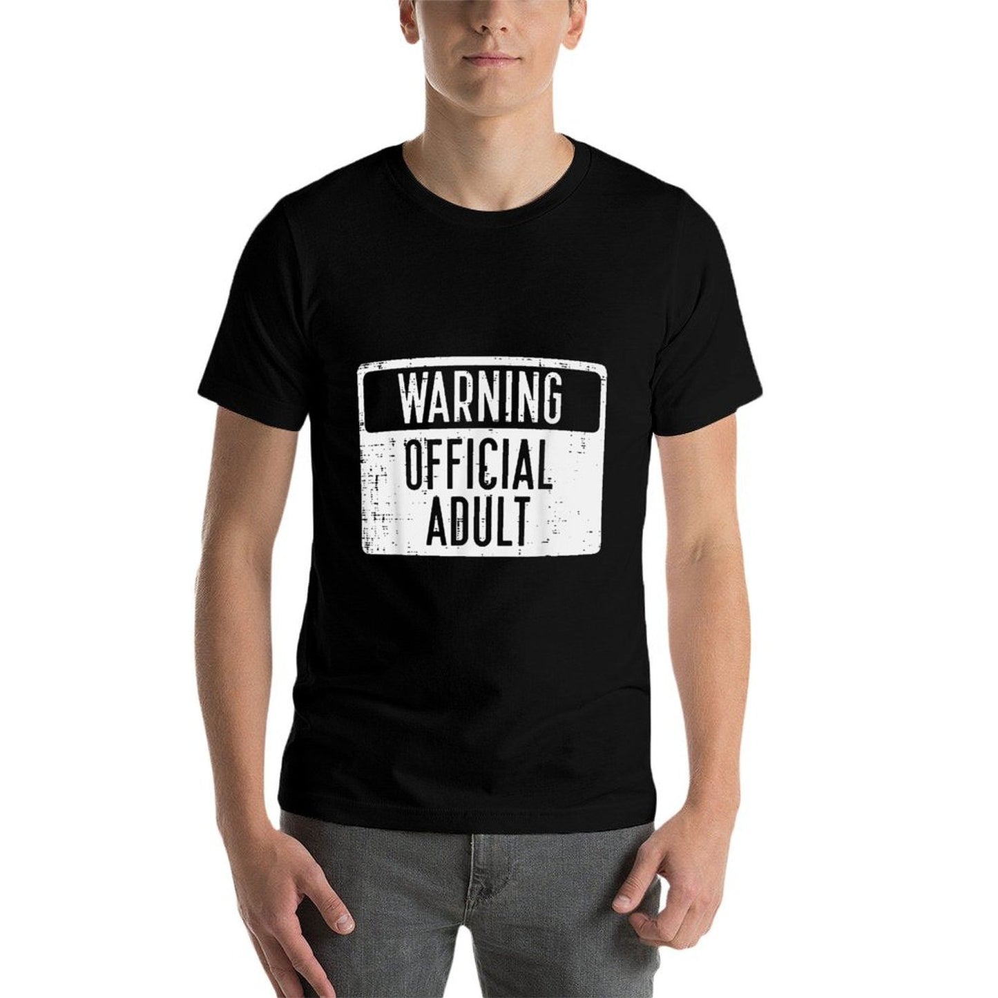 18th Birthday Warning Official Adult 18 Years Old Women Men Odor-resistant T-Shirt
