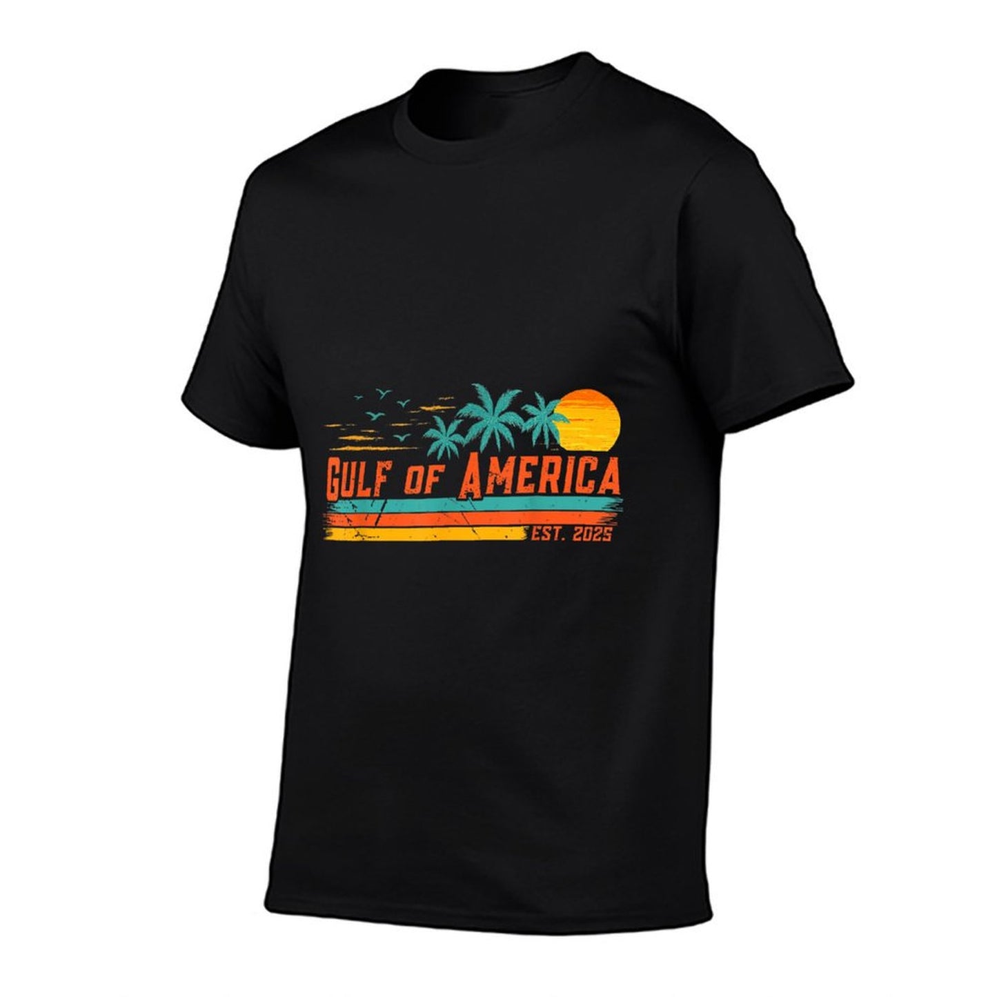 Vintage Gulf Of Us America Retro Sunset Gulf Of Us America High-quality Stitching T-Shirt
