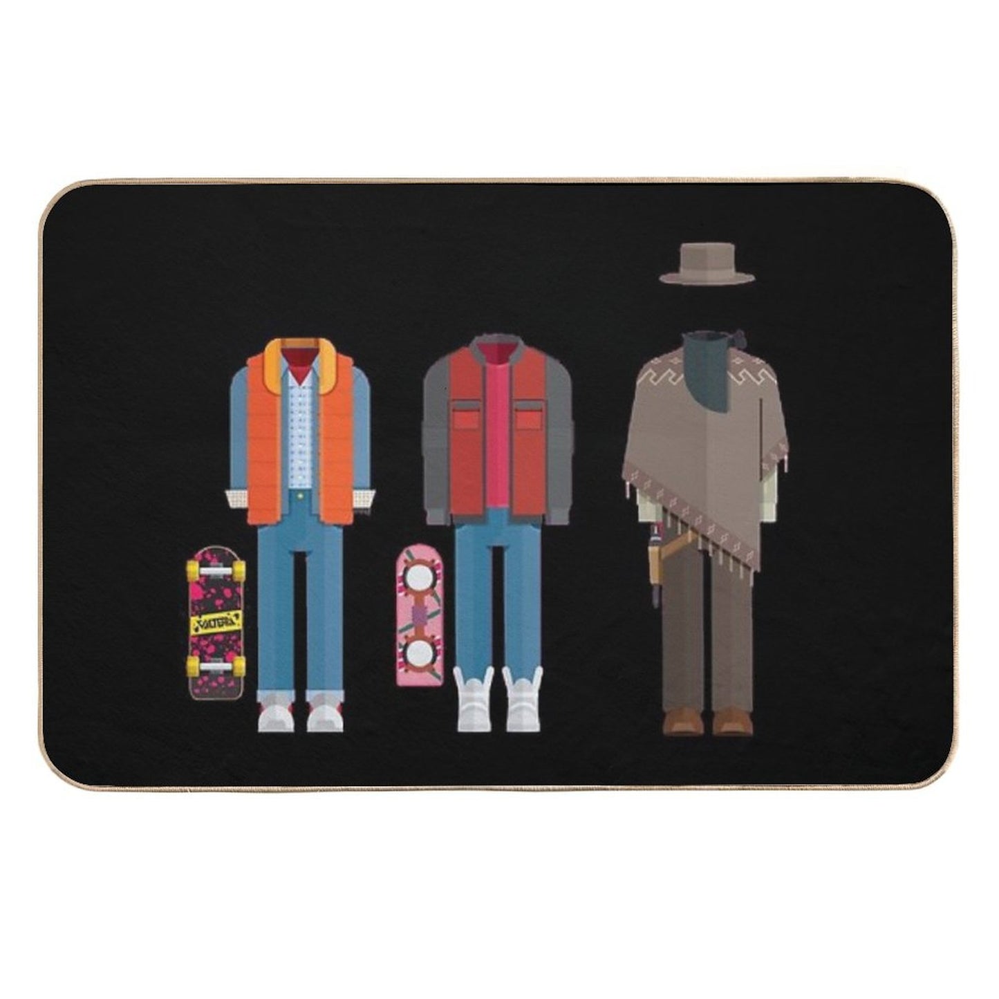 Back to The Future Easy To Clean Bath Mat
