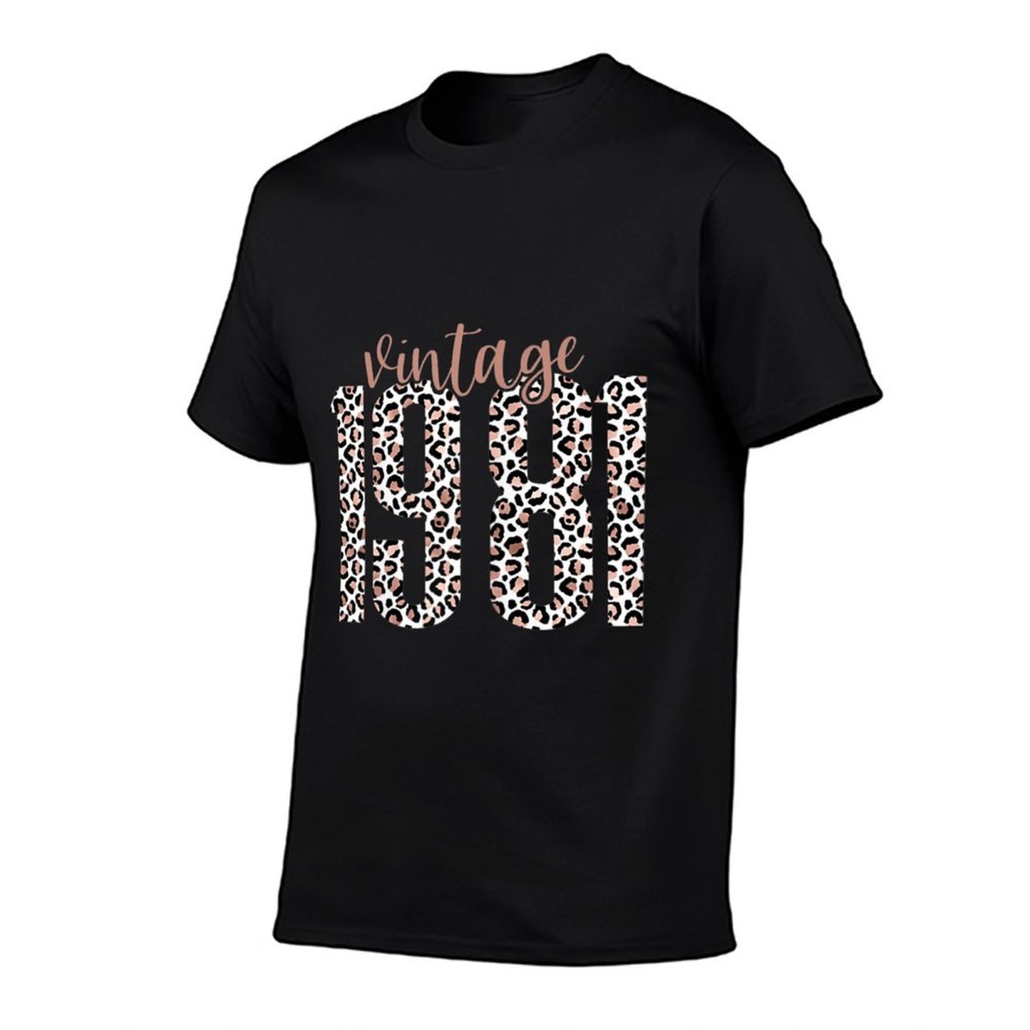 Womens Vintage 1981 Trendy Leopard 40th Birthday Girl Gift Women Affordable Price T-Shirt