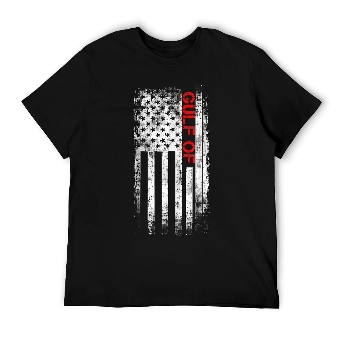 Gulf of USA America Funny Gulf of Mexico USA Flag Map July 4 Quick-drying T-Shirt