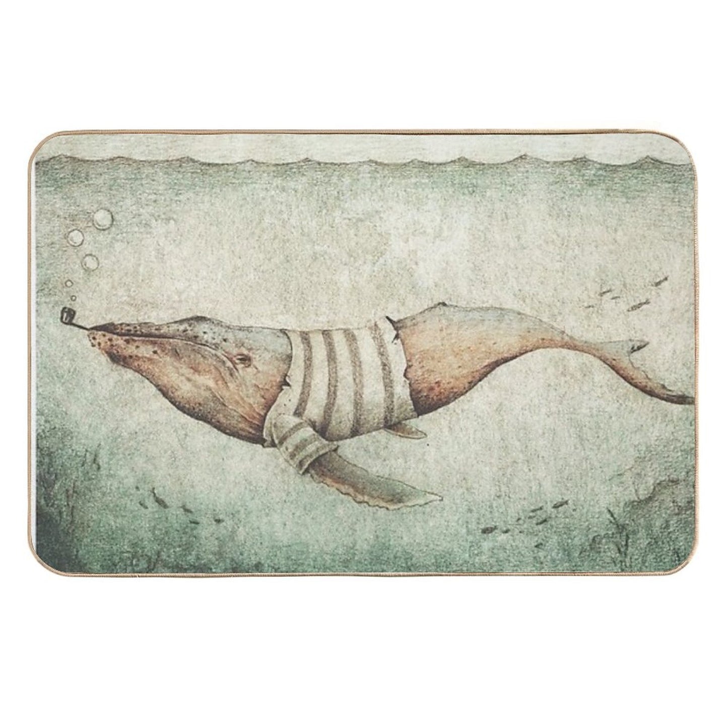 Sailor of The Deep Ocean Easy To Clean Bath Mat