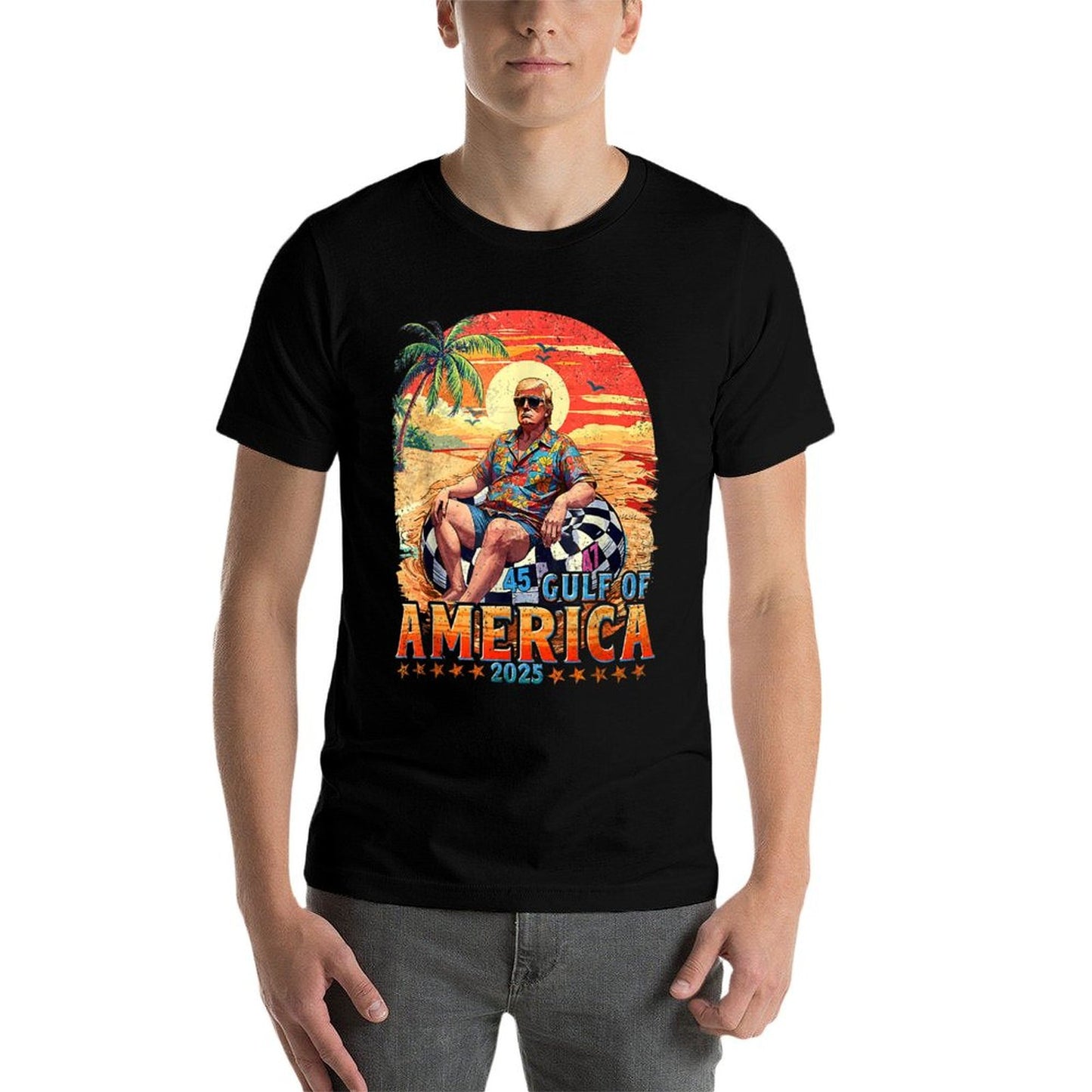 Funny Trump Shirt Gulf Of Us America Est 2025 Odor-resistant T-Shirt
