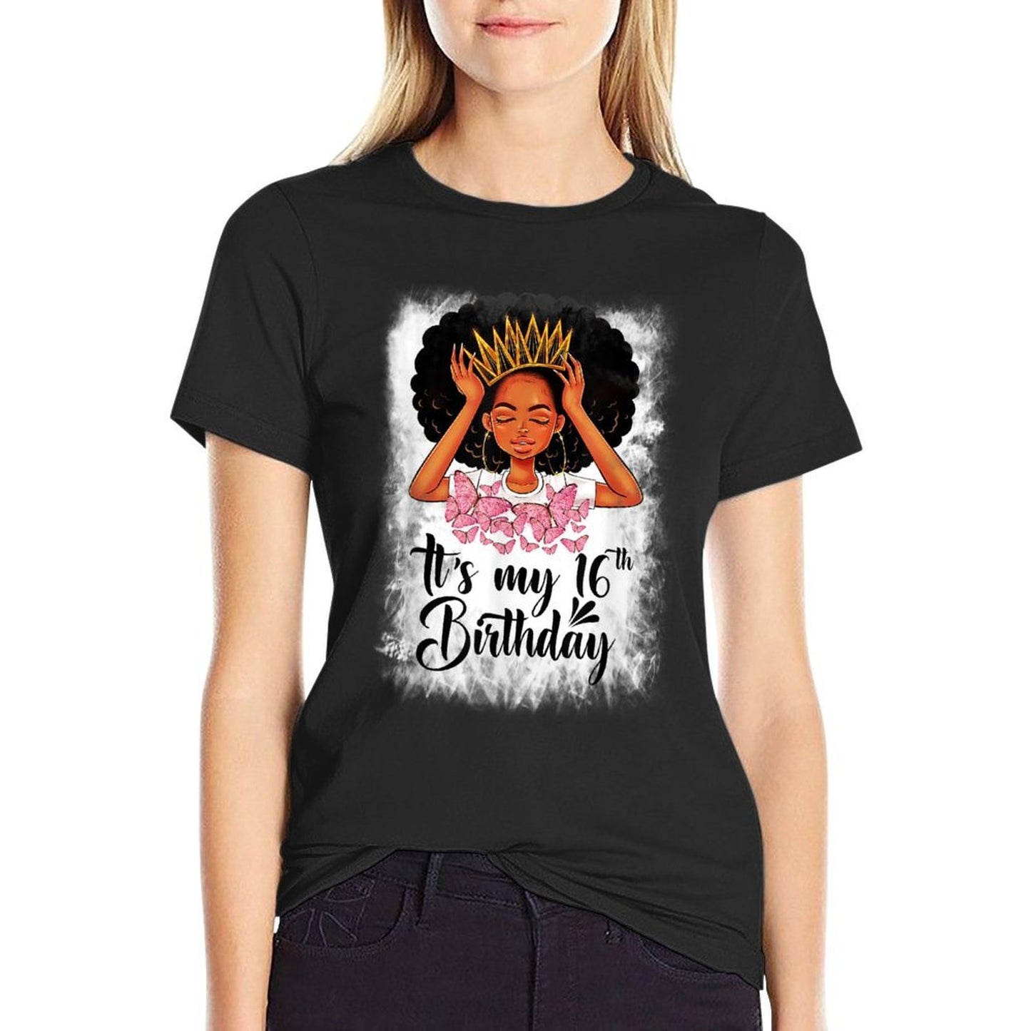 16 Year Old Gift Women Girlsnager It's My 16th Birthday Durable T-Shirt