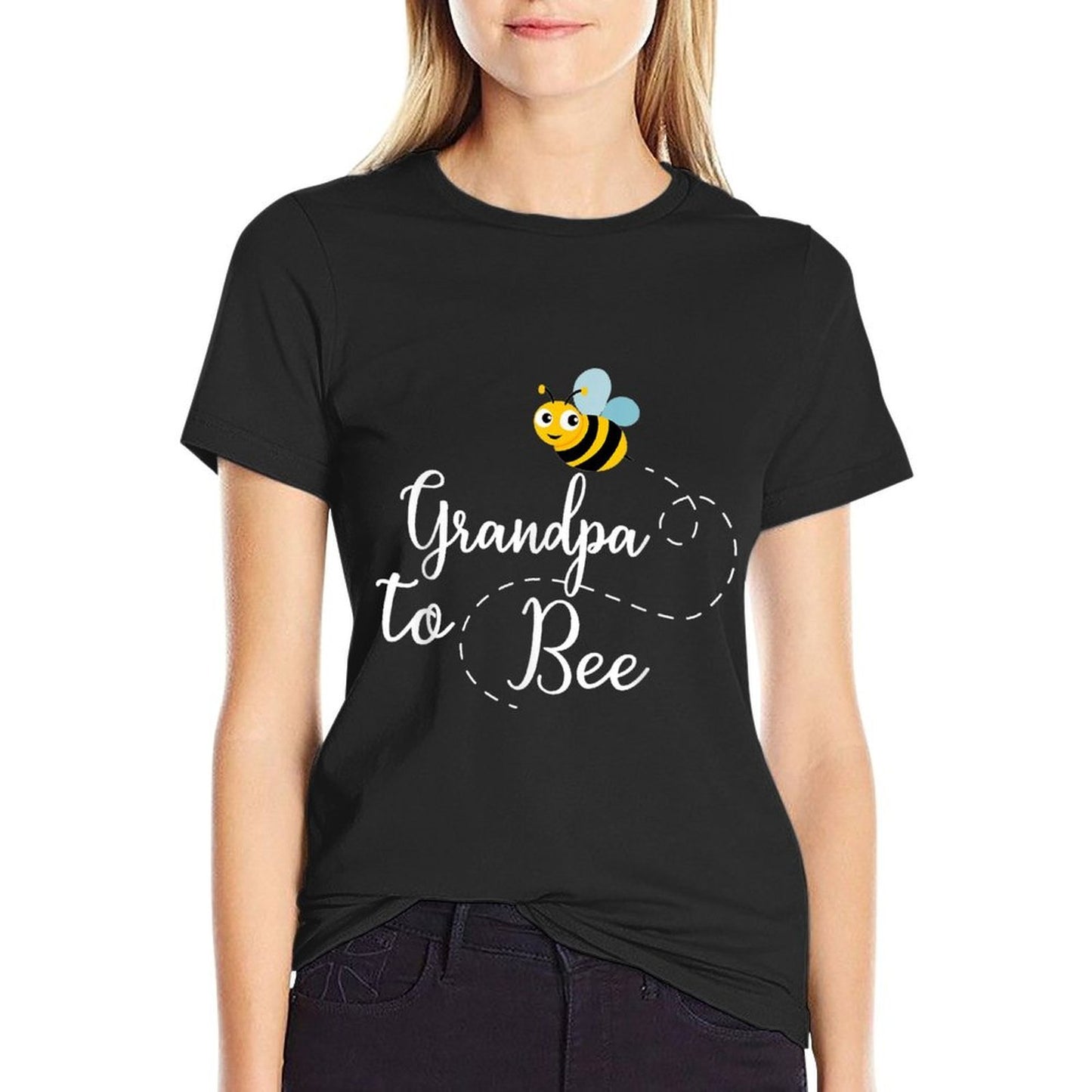 Grandpa To Bee, Mens Cute Pregnancy Announcement High-quality Stitching T-Shirt