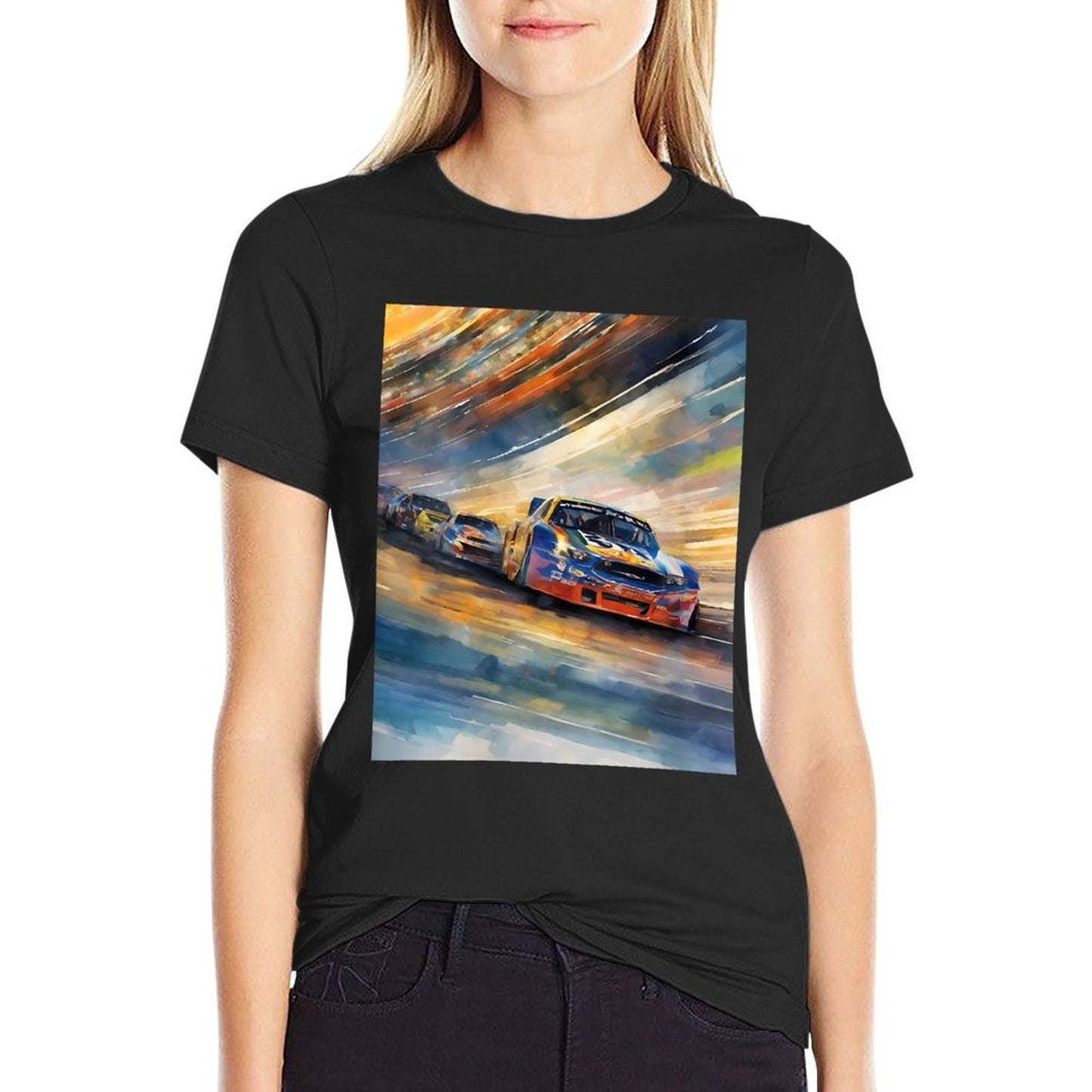 Womens Twilight Pursuit V21 Ribbed Collar T-Shirt