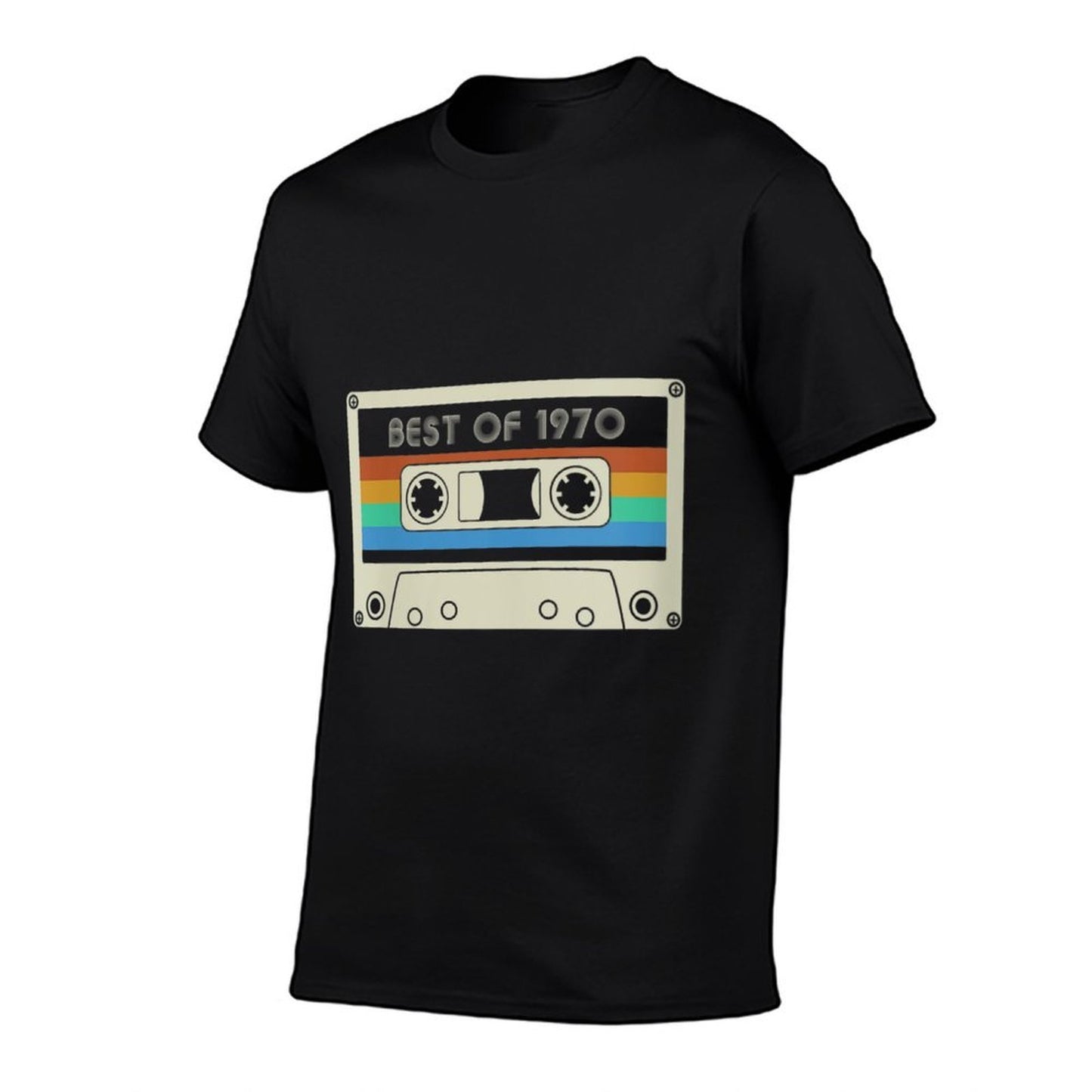 Womens Vintage Best of 1970 50th Birthday Cassette Tape Cotton T-Shirt