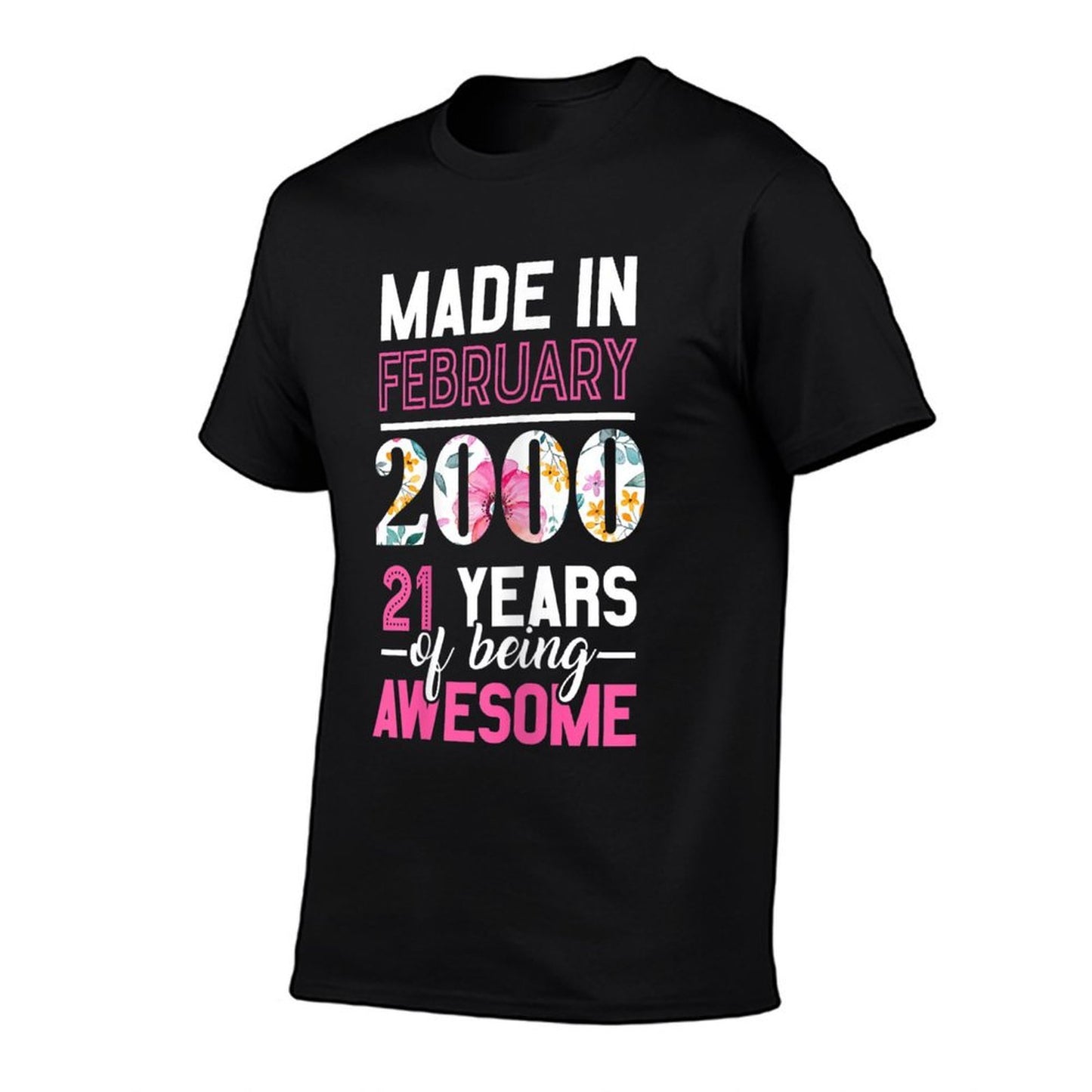 Womens Made in February 2000 21st Birthday February Girl Slim-fit Cut T-Shirt