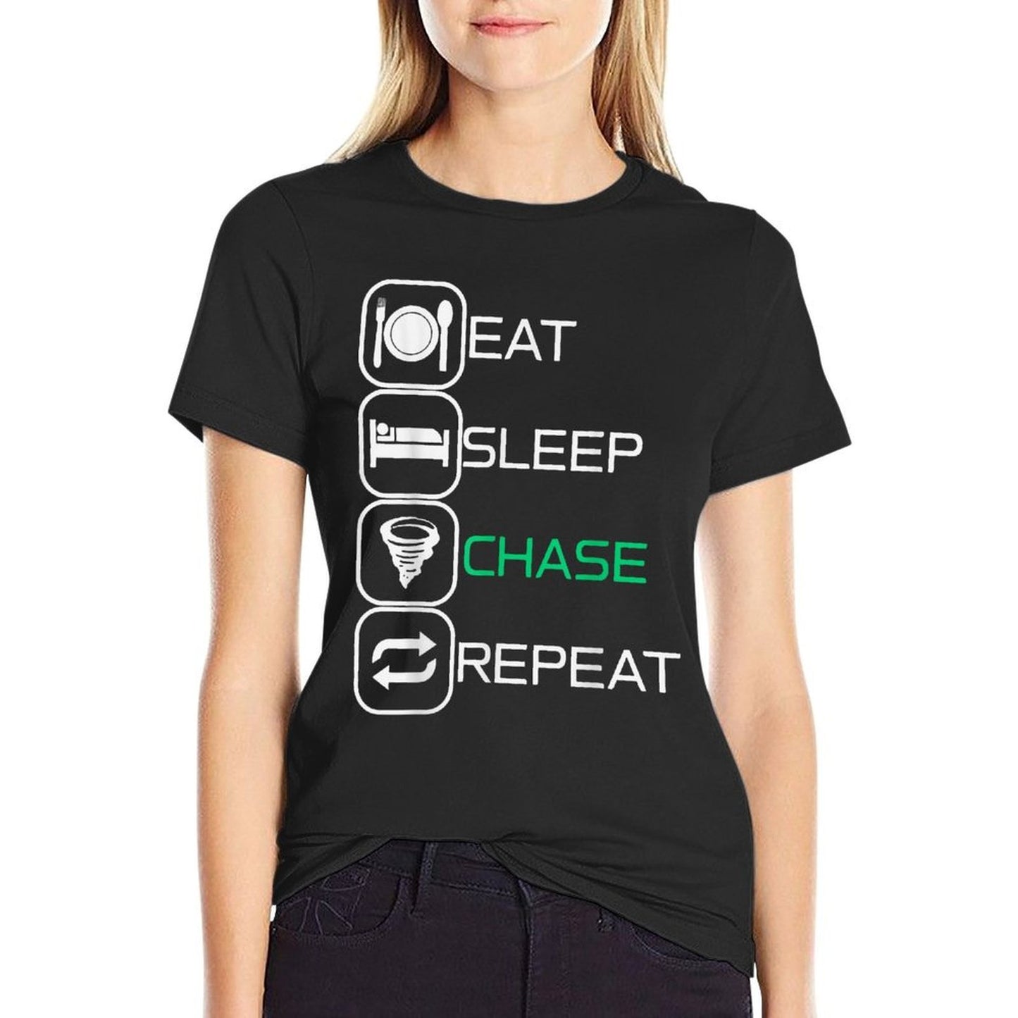 Eat Sleep Chase Repeat Versatile T-Shirt
