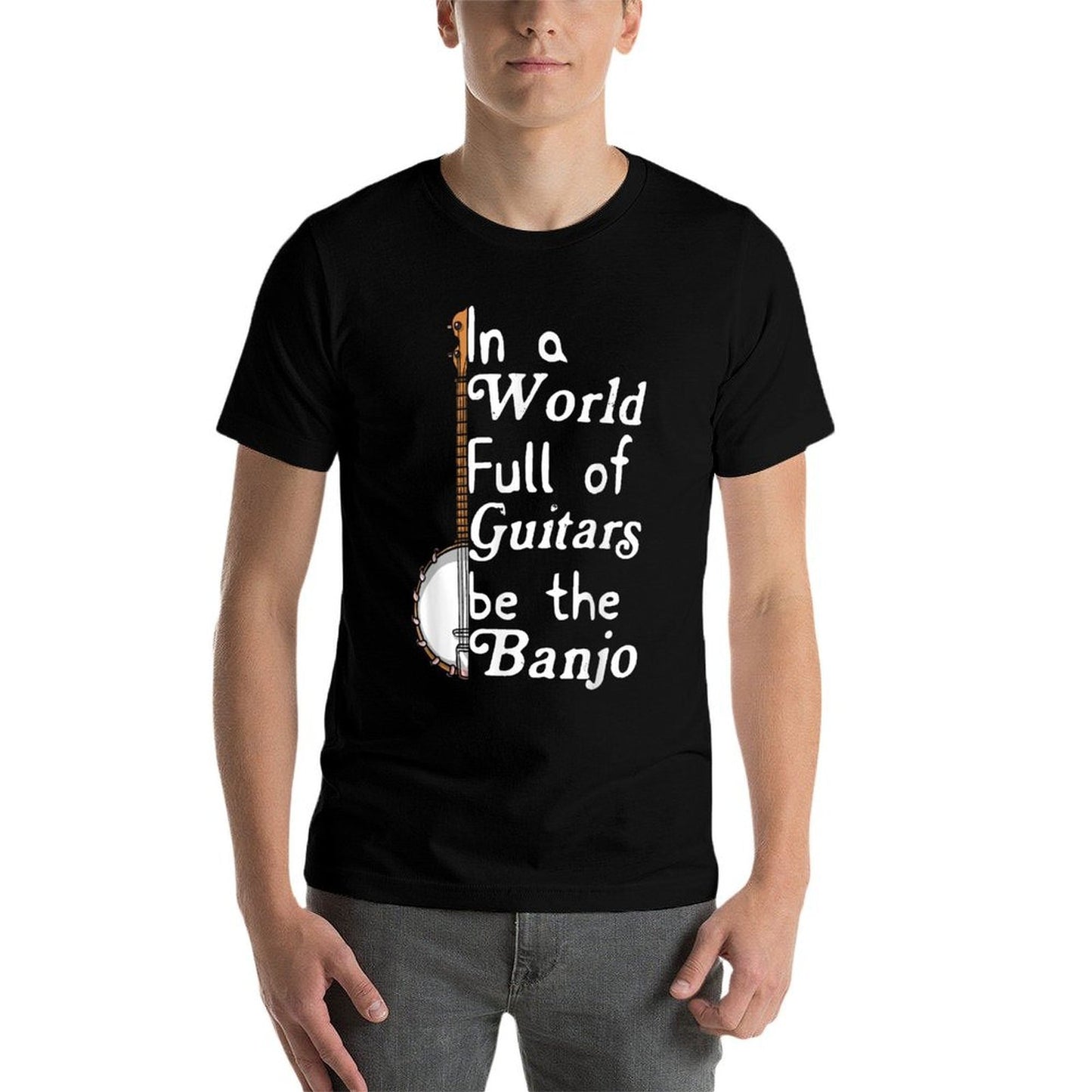 Banjo Tshirt For Men Bluebird Tennesse Mandolin Bluegrass Versatile T-Shirt