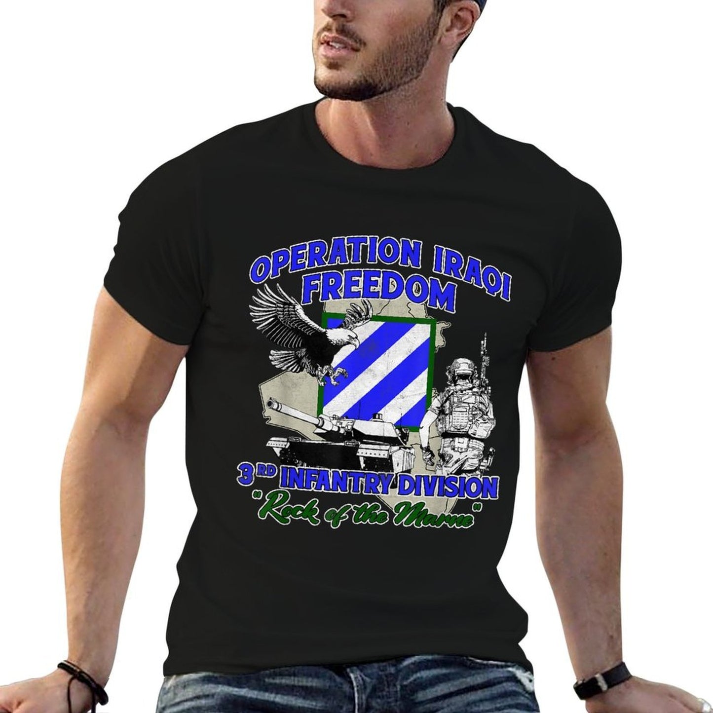 3rd Infantry Division - Operation Iraqi Freedom OIF Veteran Comfortable T-Shirt