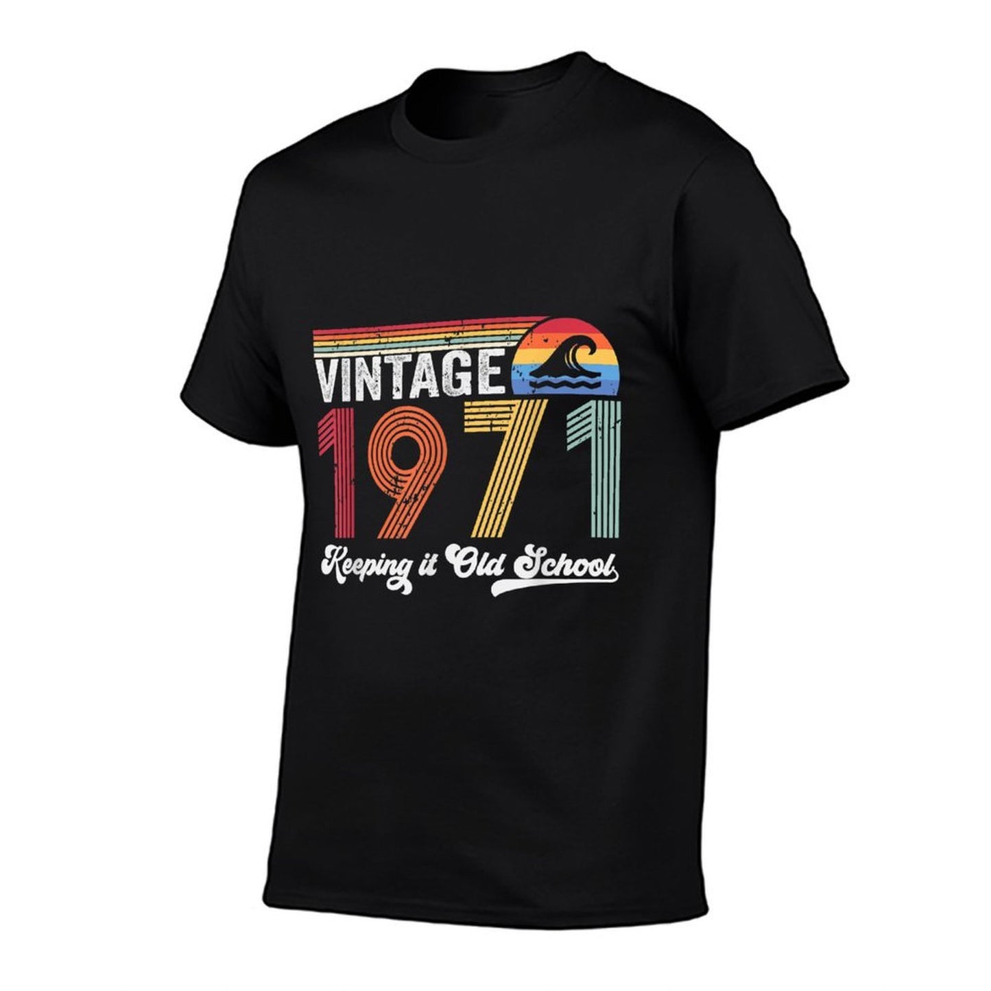 Vintage Keeping It Old School Since 1971 50th Birthday Gift Affordable Price T-Shirt