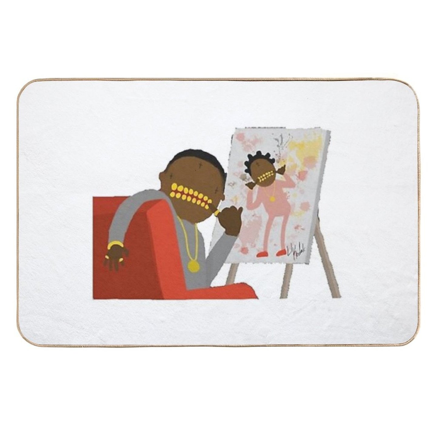 Painting My Pictures Odorless Bath Mat