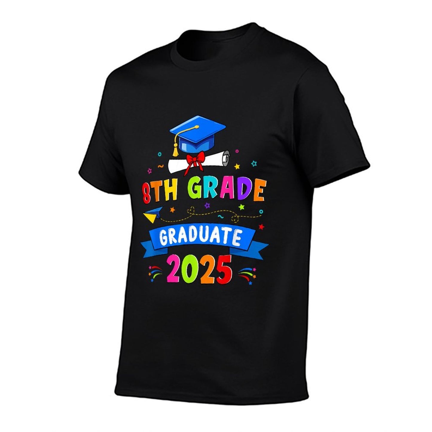 8th Grade Graduation 2025 Graduate Class Of 2025 Boy Girl Summer-ready Fabric T-Shirt
