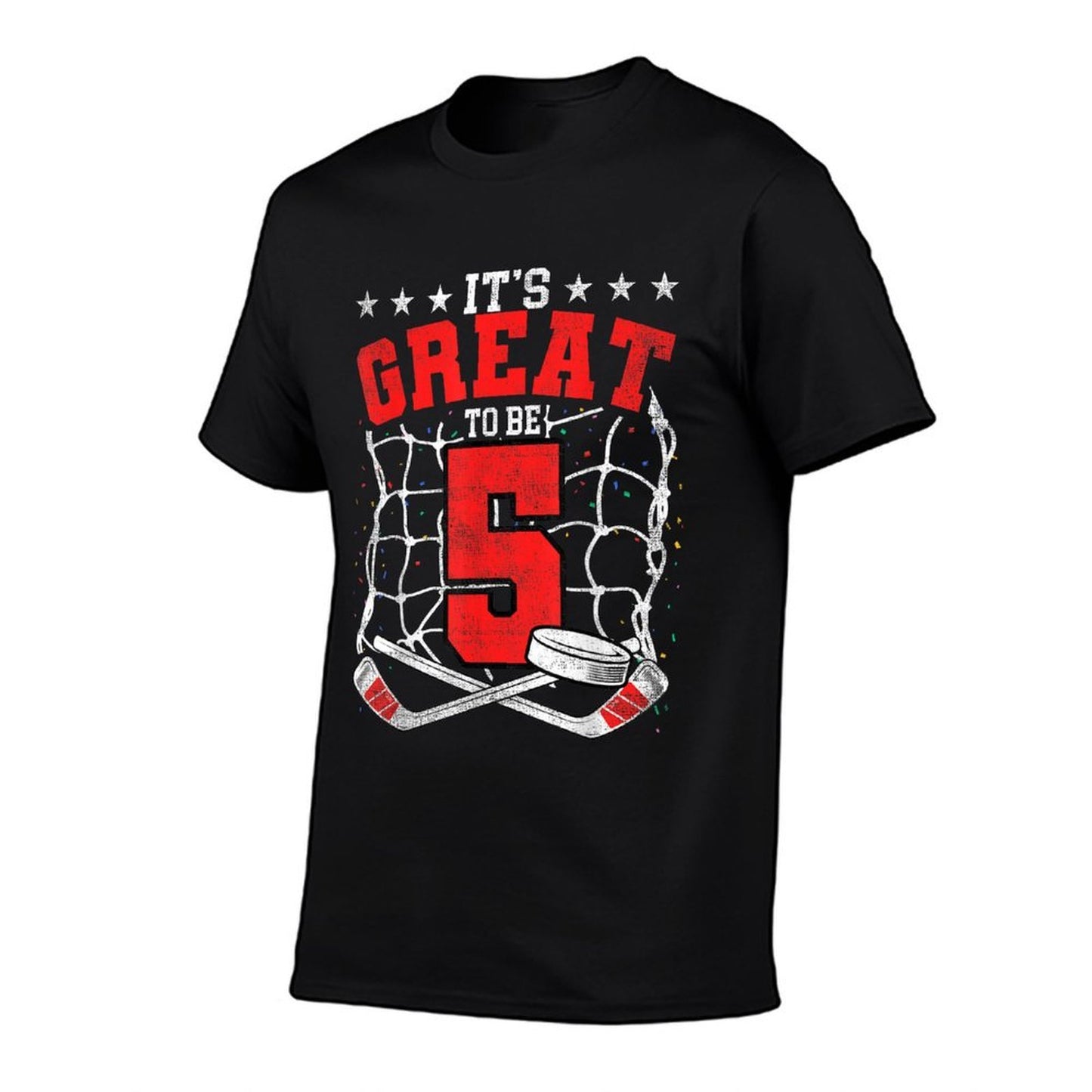 5th Birthday Hockey Lovers It's Great To Be 5 Years Old Soft T-Shirt