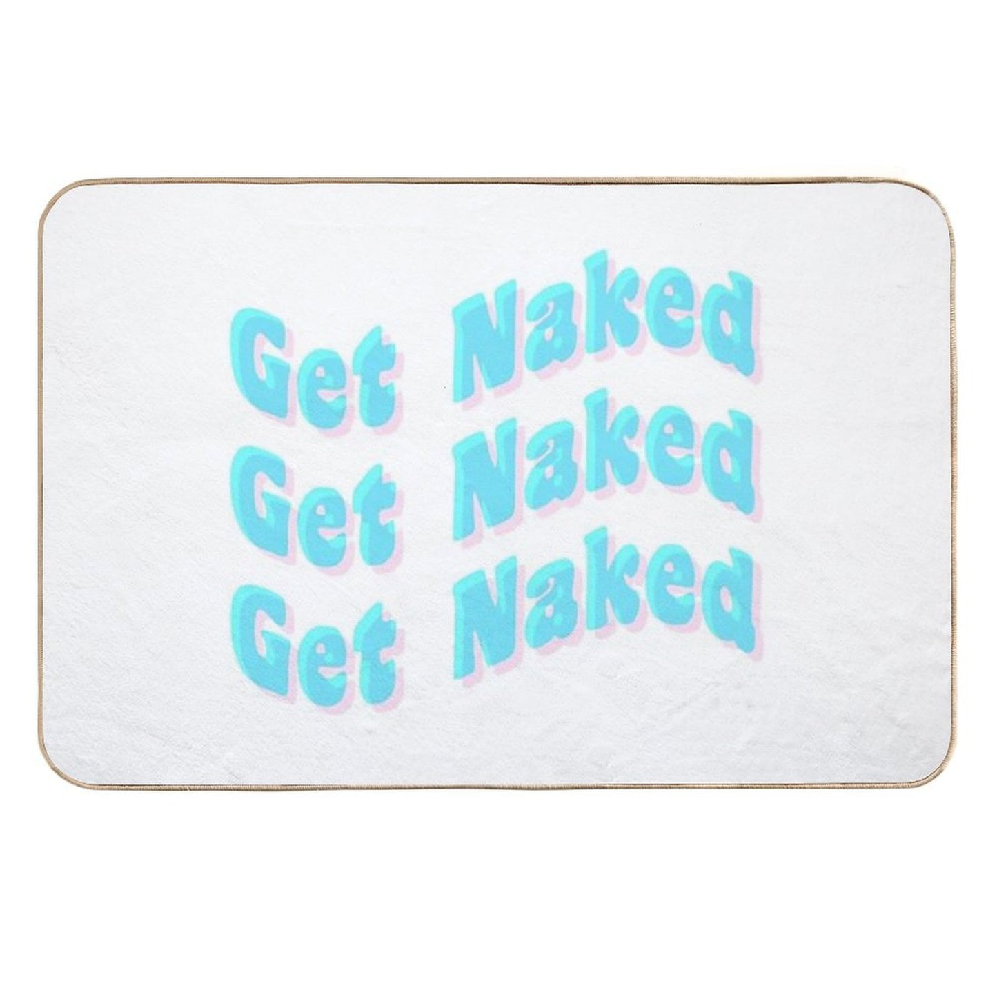 Get Naked - Blue And Pink Long-Lasting Bath Mat
