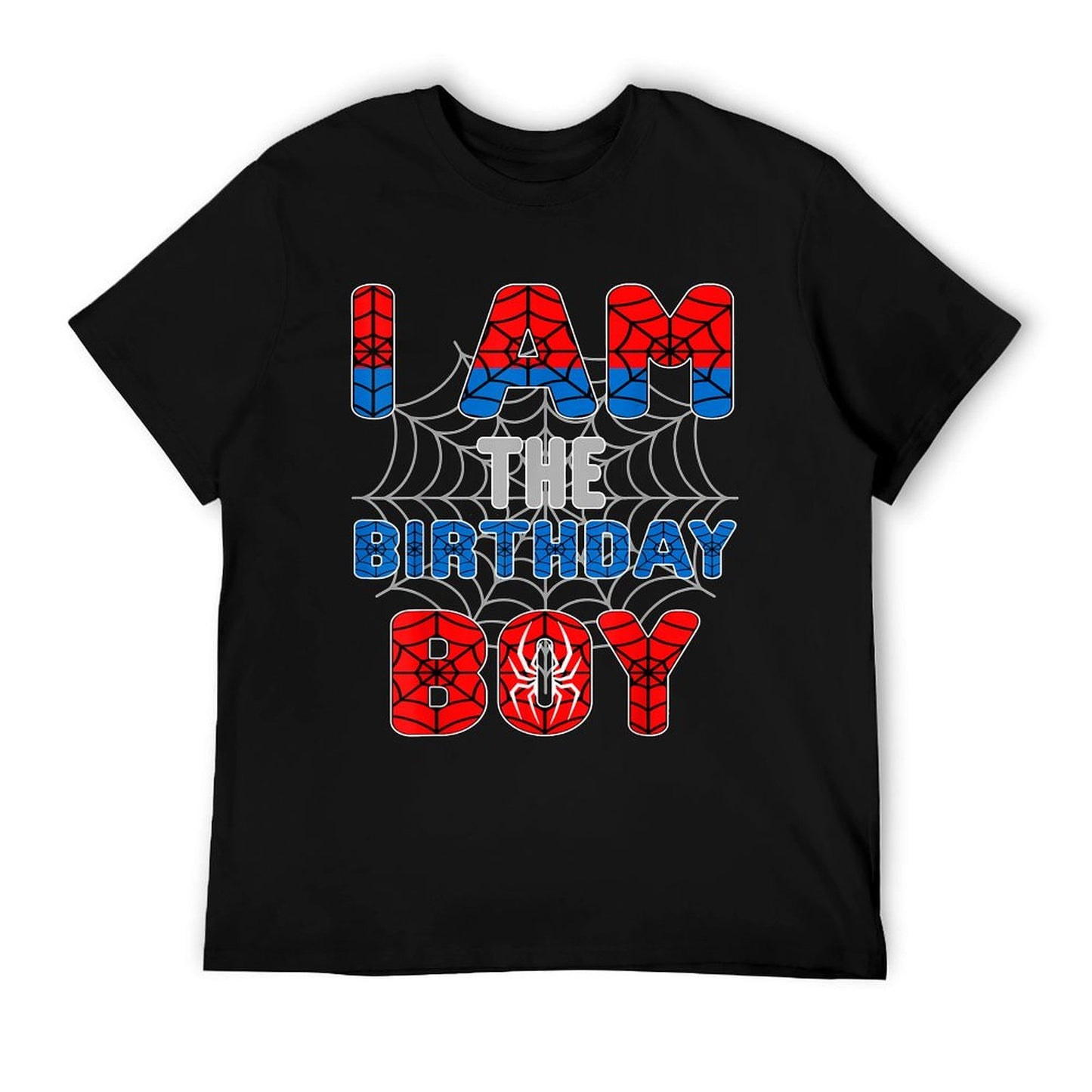 Spider Web Birthday Party I'm The Birthday Boy Trendy Pattern T-Shirt