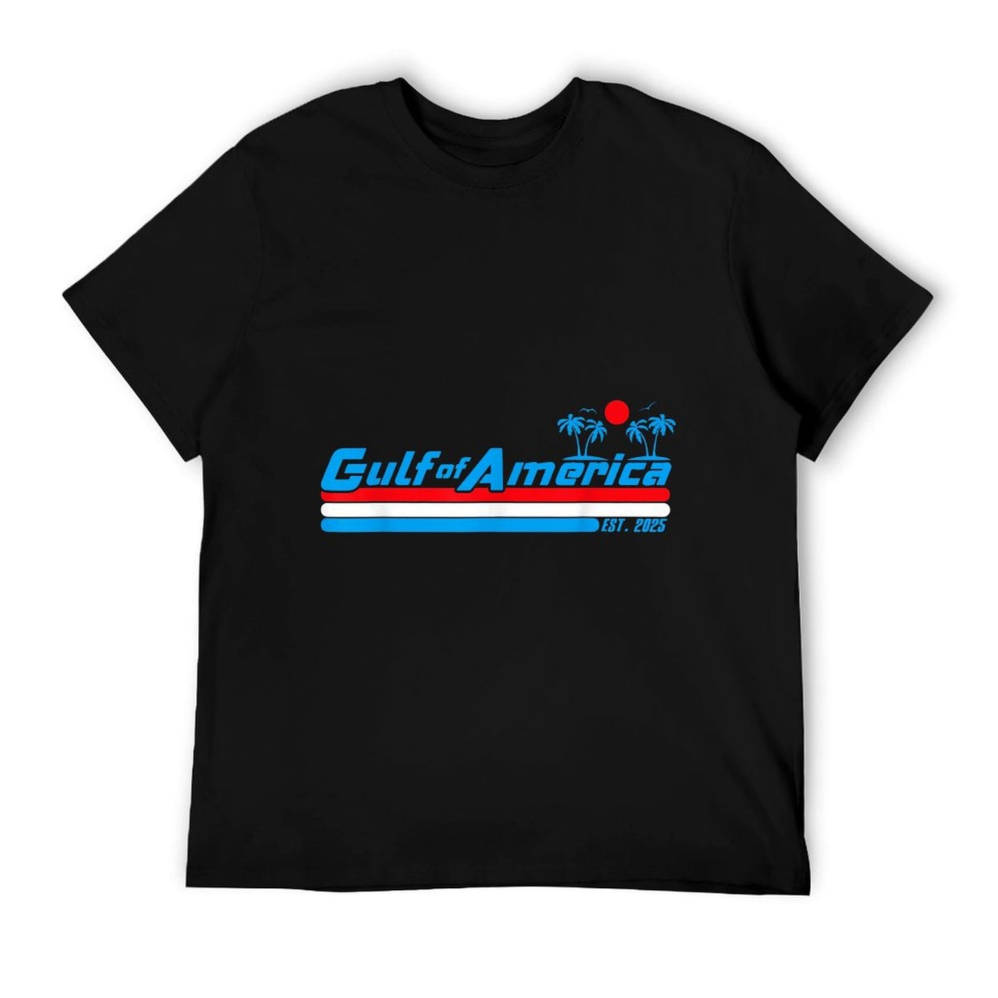 Retro Gulf Of USA America Est 2025 American Gulf Mexico Breathable T-Shirt