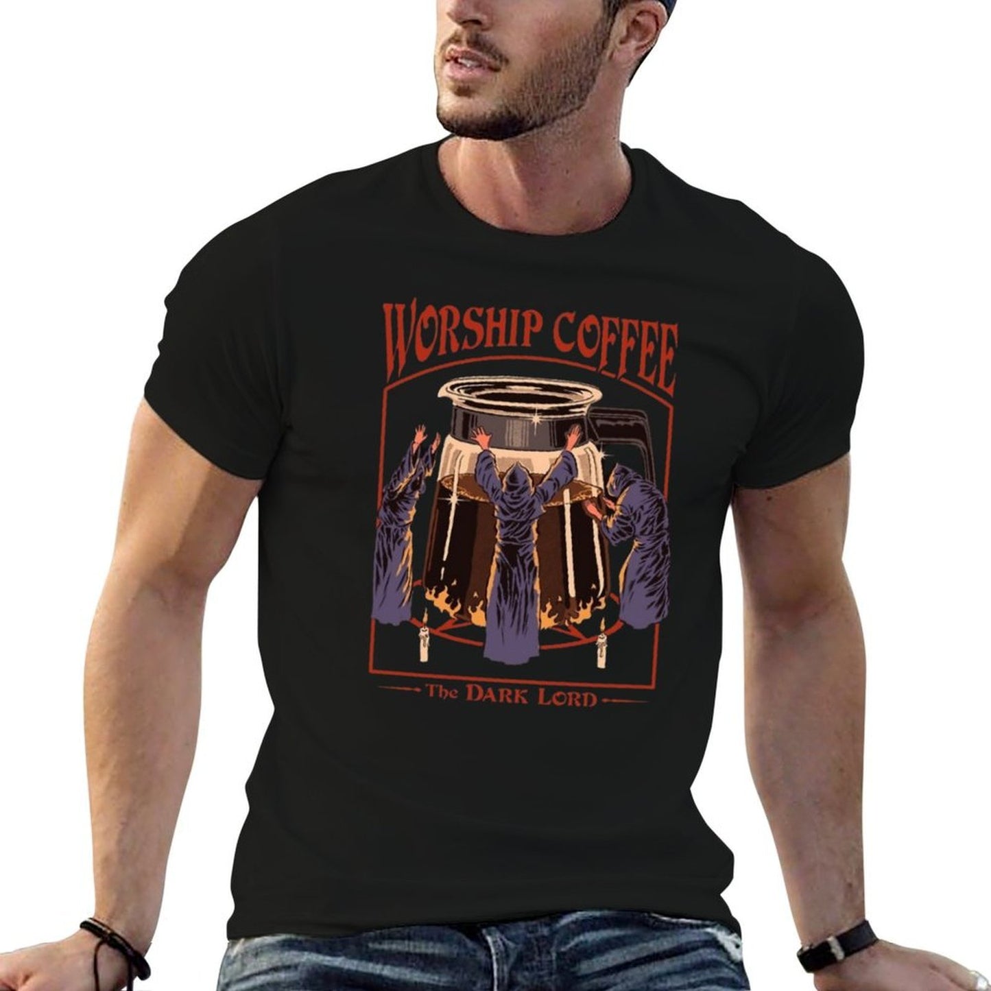 Worship Coffee Stretchy T-Shirt