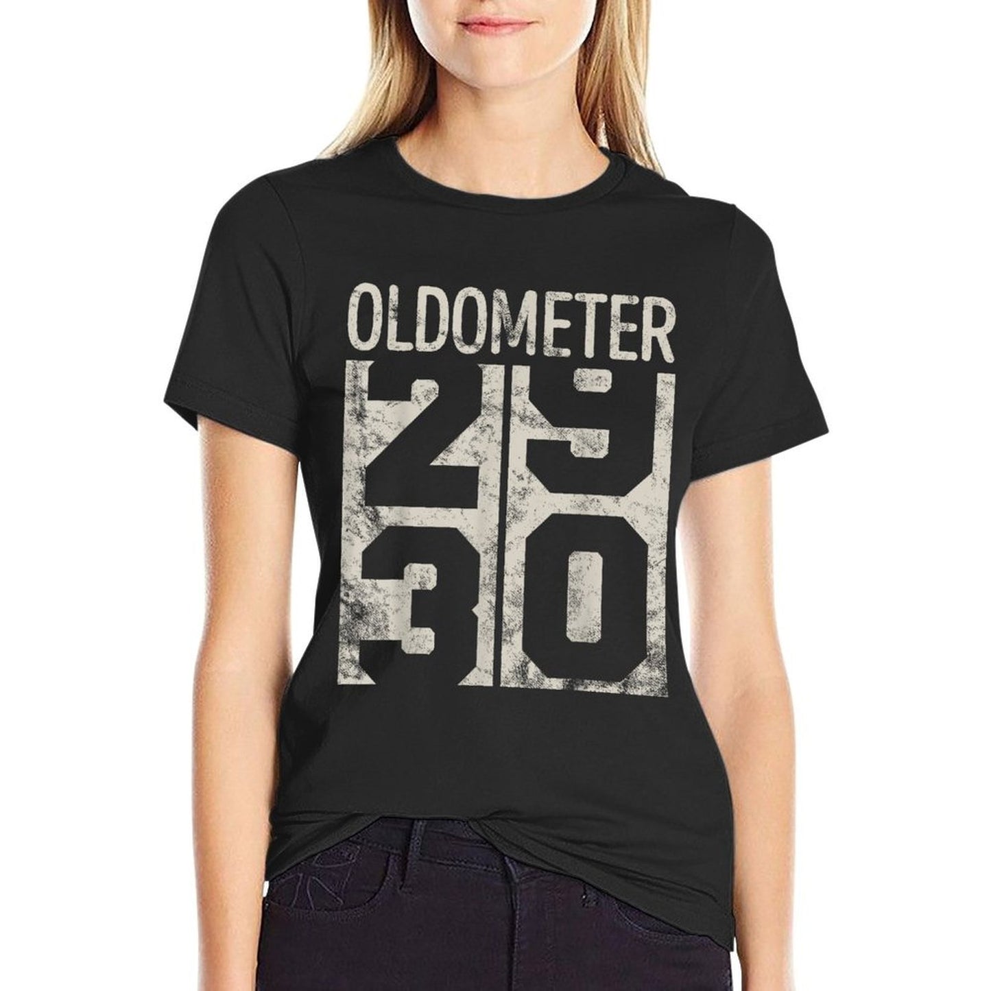 Funny 30 Years Old Oldometer Vintage 30th Birthday Odometer Stretchy T-Shirt